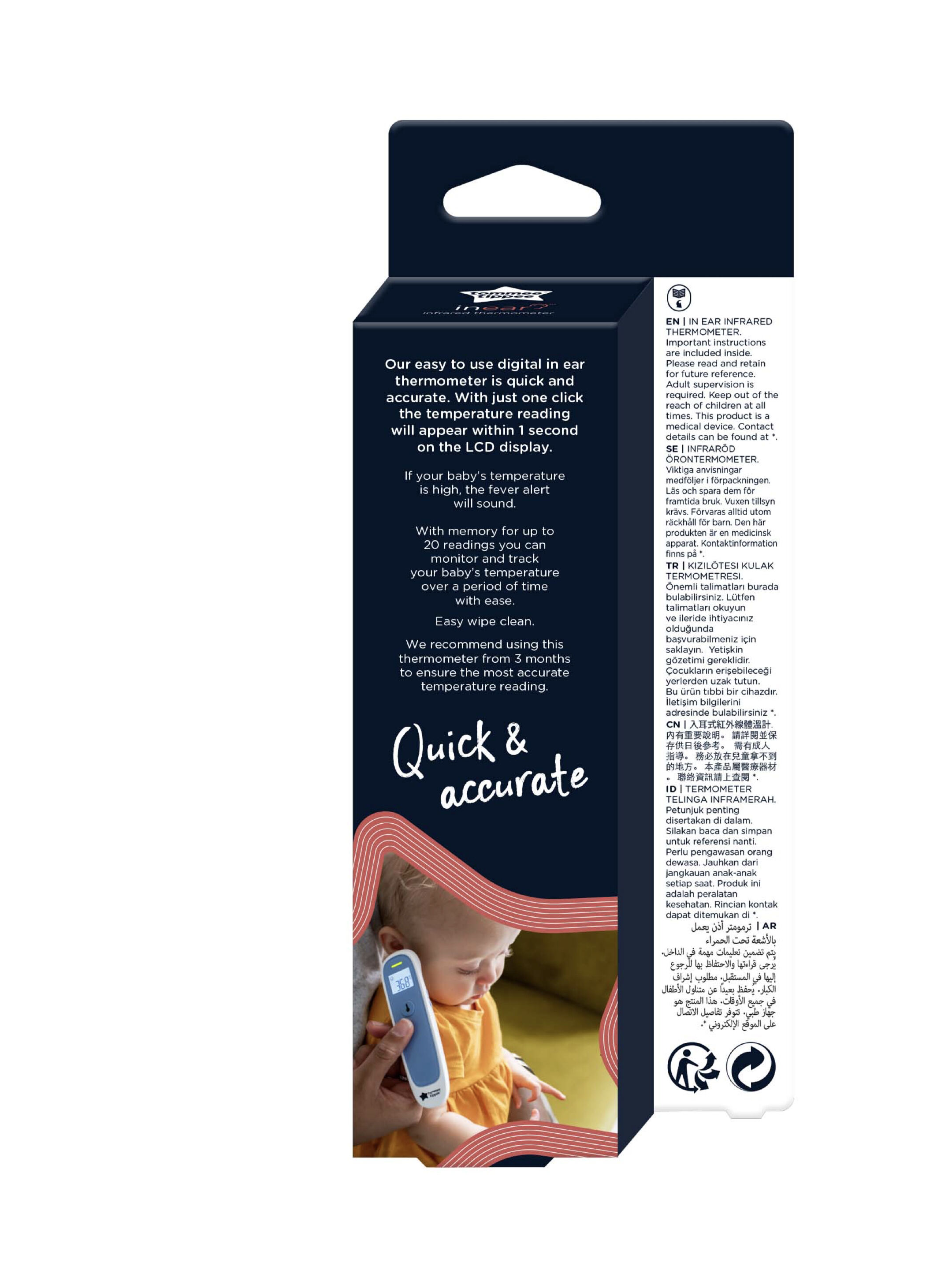 Tommee Tippee Digital Ear Thermometer image number 3