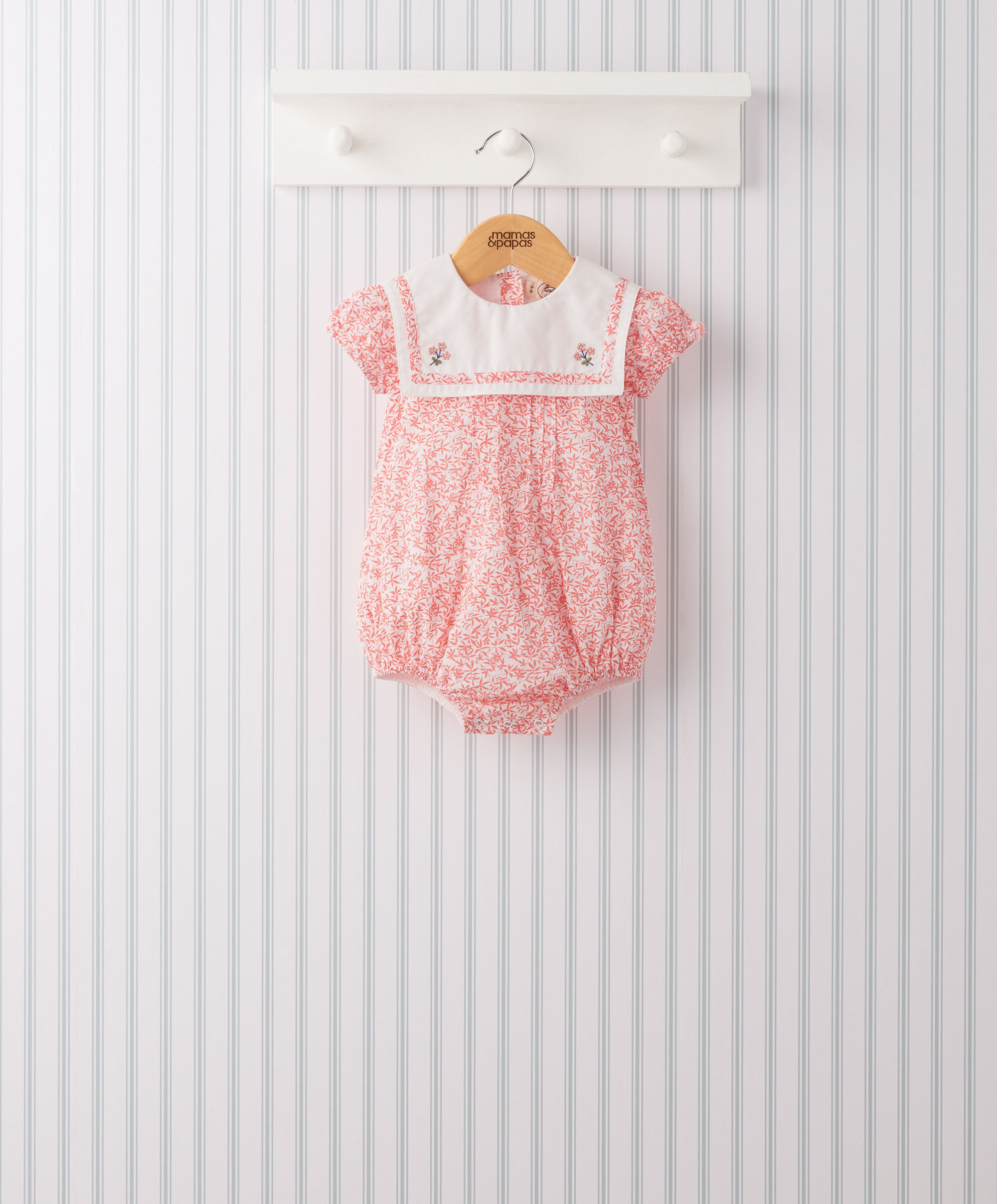 Sailor Collar Romper - Laura Ashley image number 1