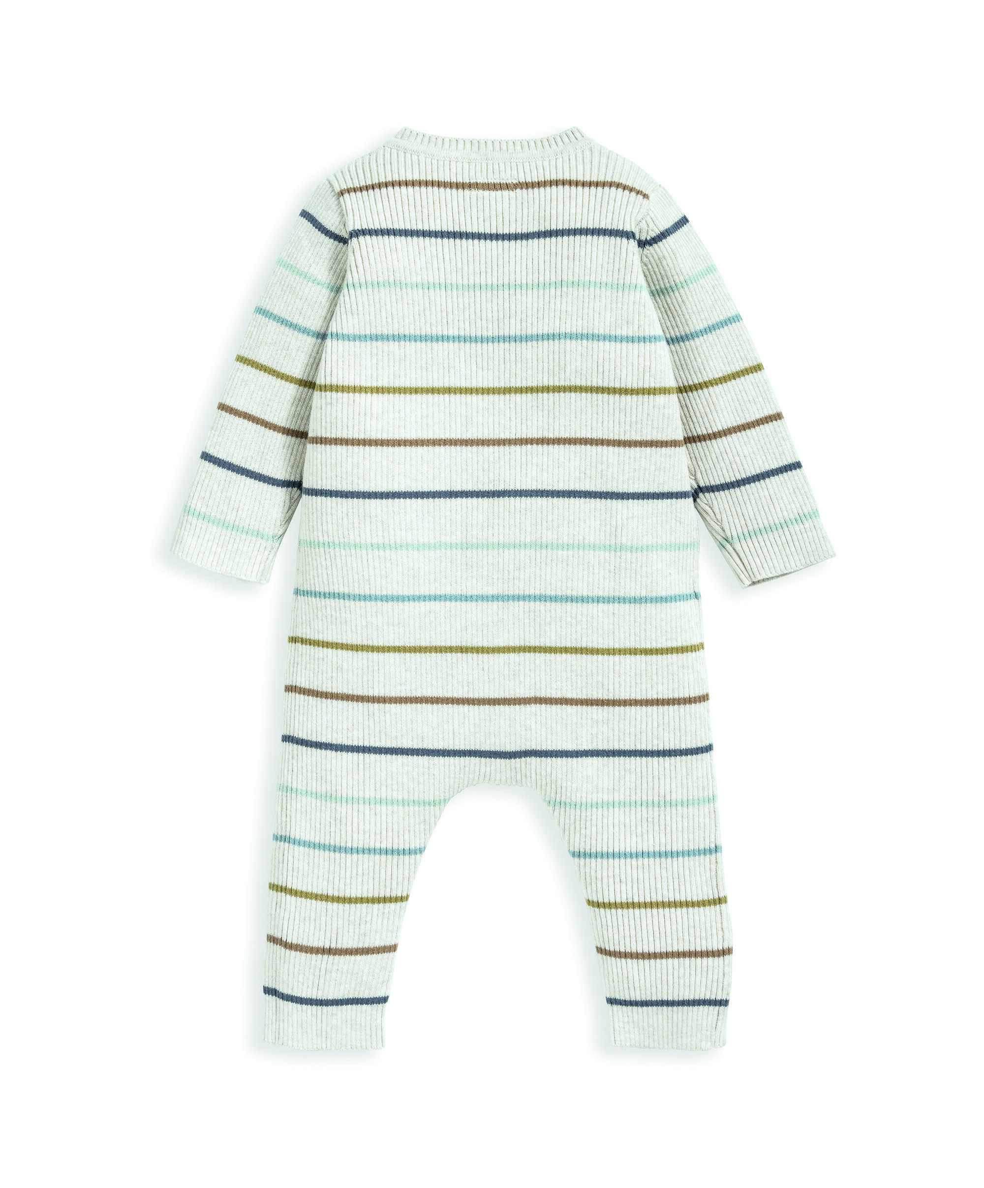 Stripe Rib Knit Romper image number 3