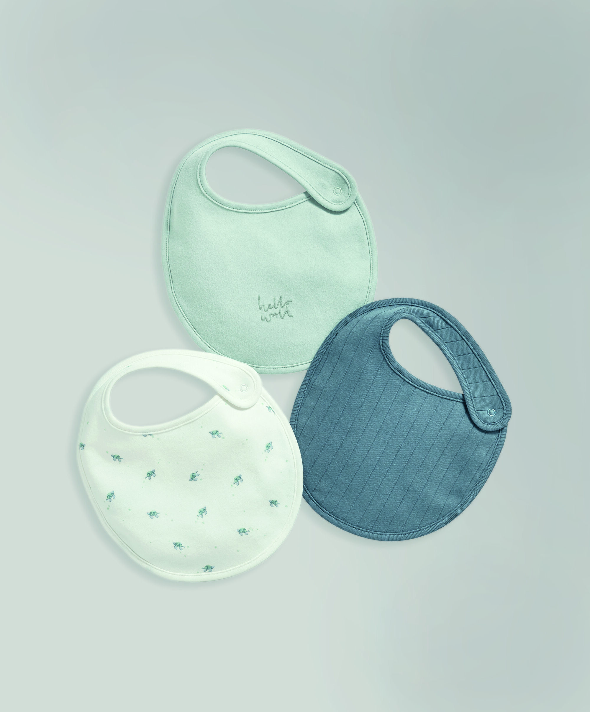 3 Pack Turtle Bib Set image number 1