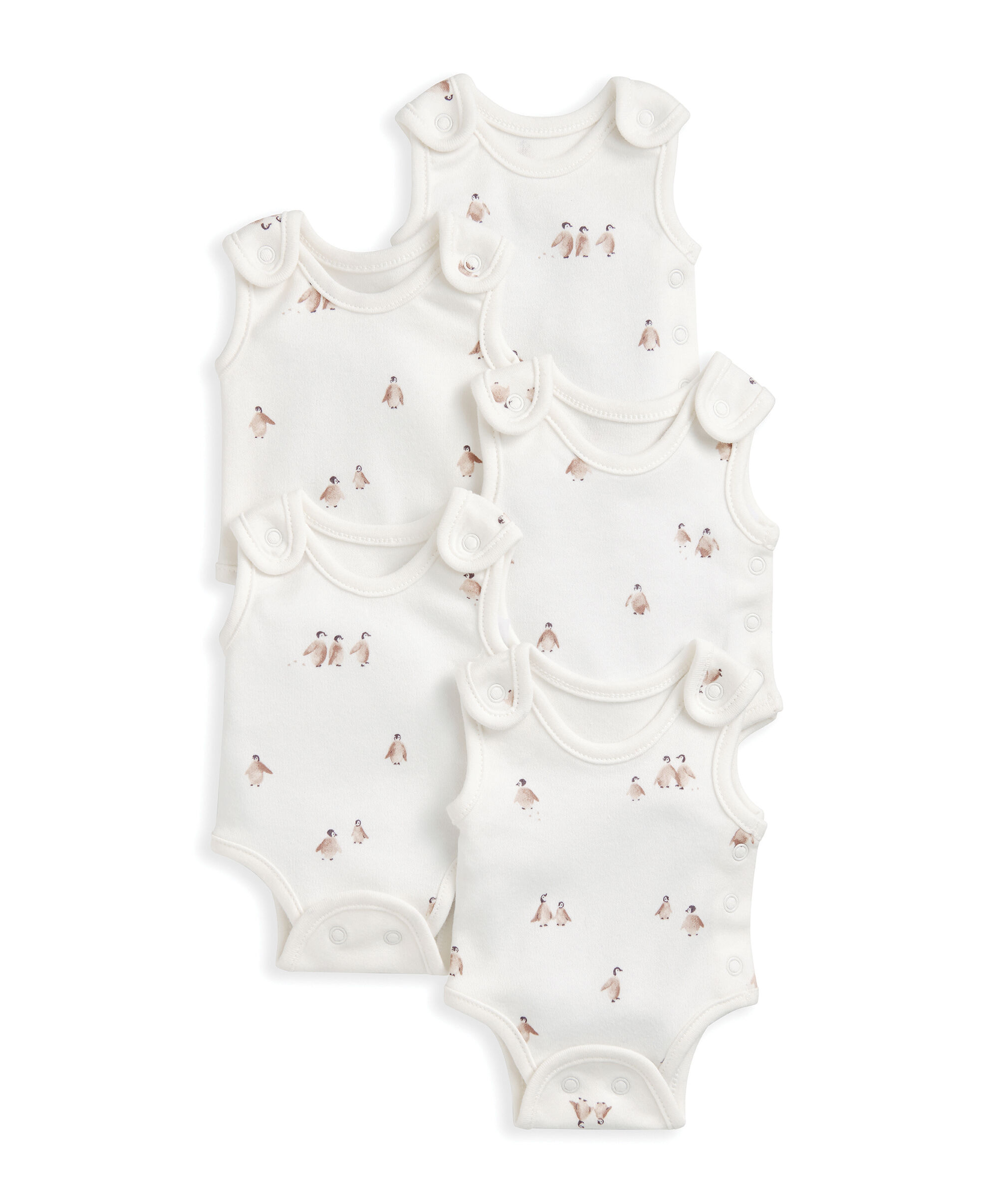 Premature Baby Stork Bodysuits (Pack of 5) image number 2