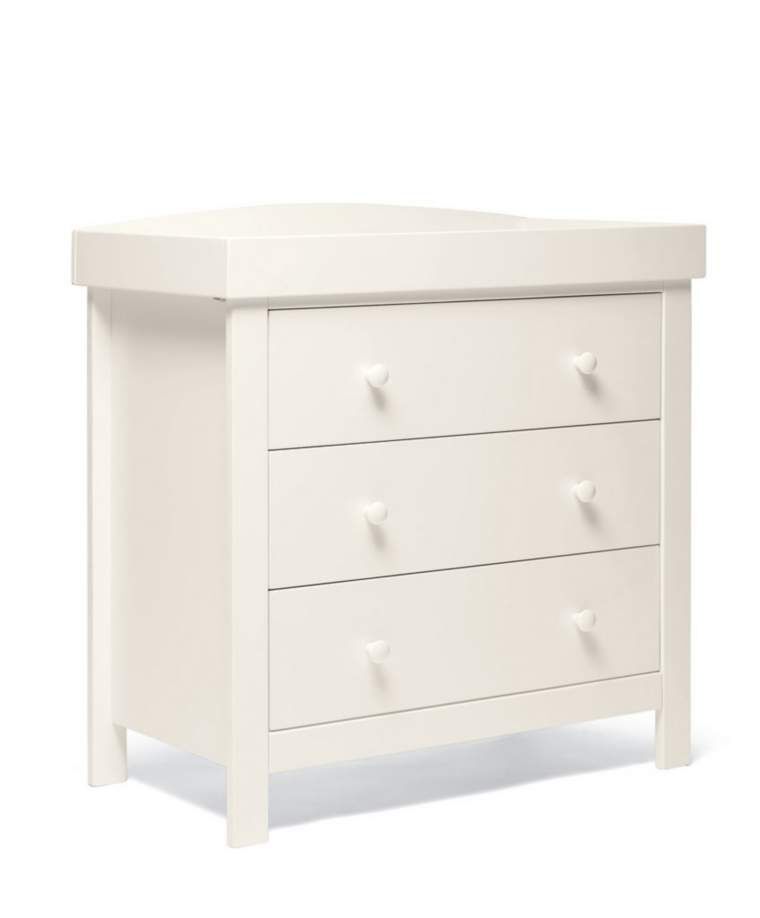 Dover 3 Drawer Dresser & Changer Unit - White image number 1