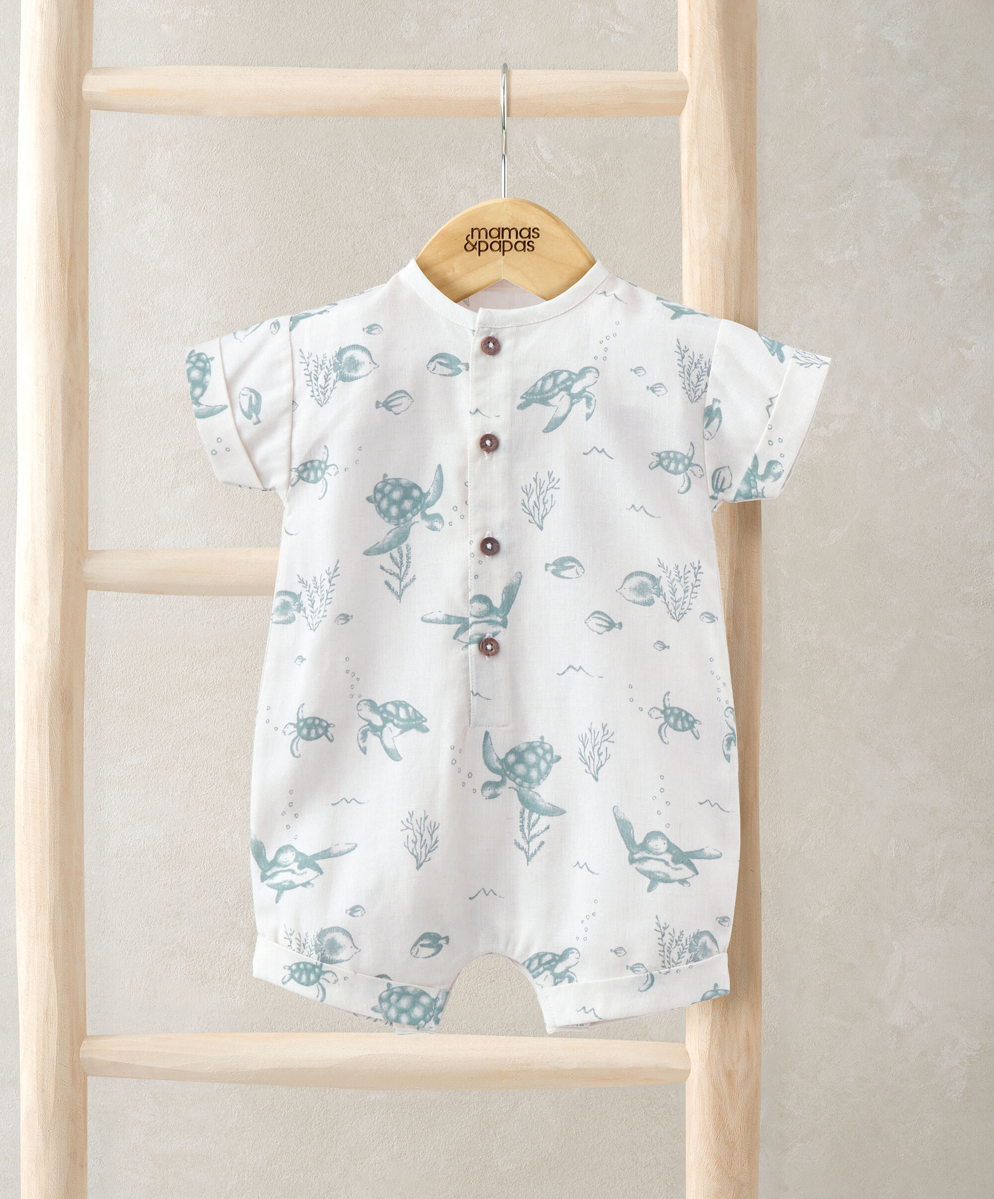 Turtle All Over Print Romper