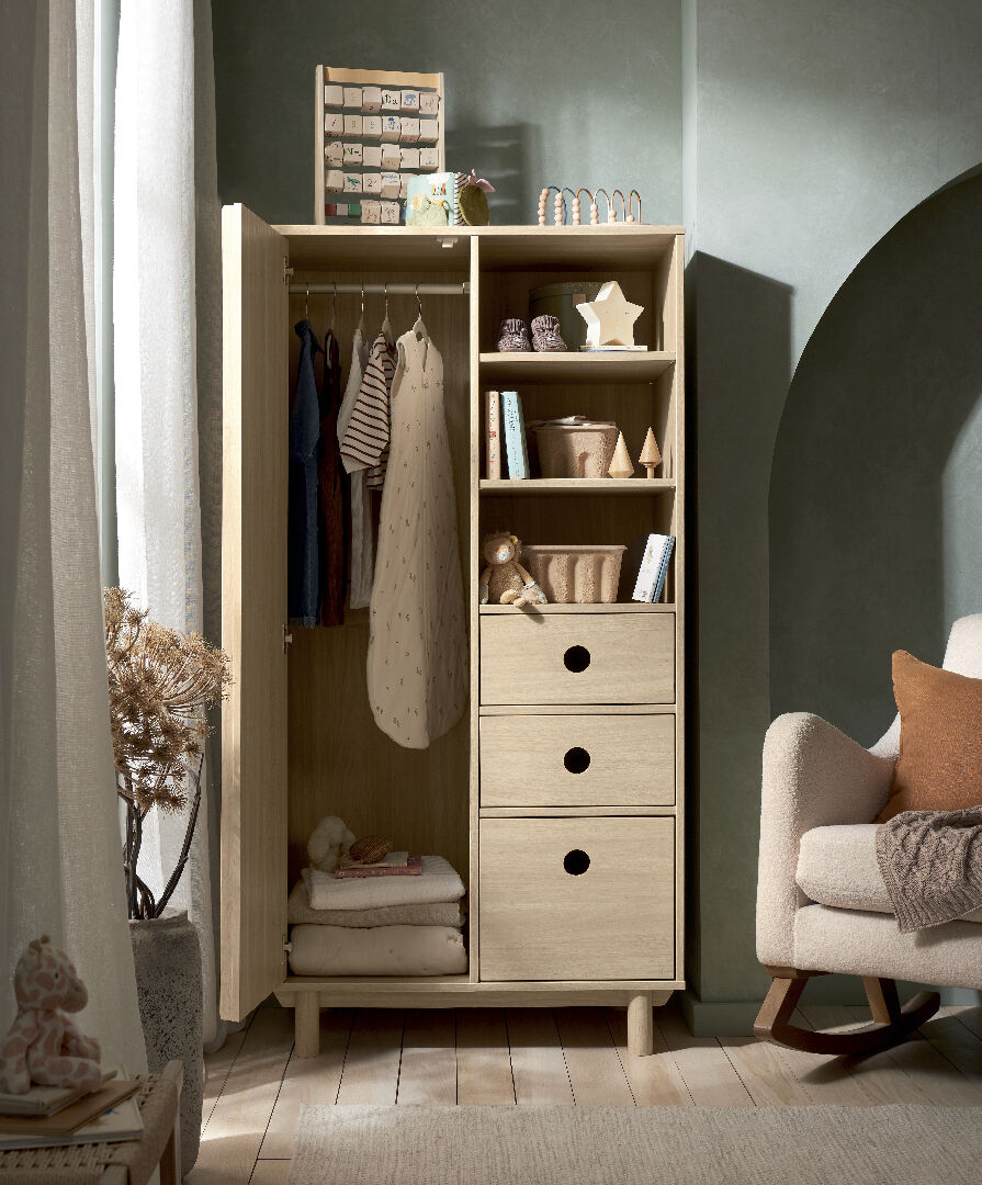 Oska Wardrobe - Natural/Oak image number 4