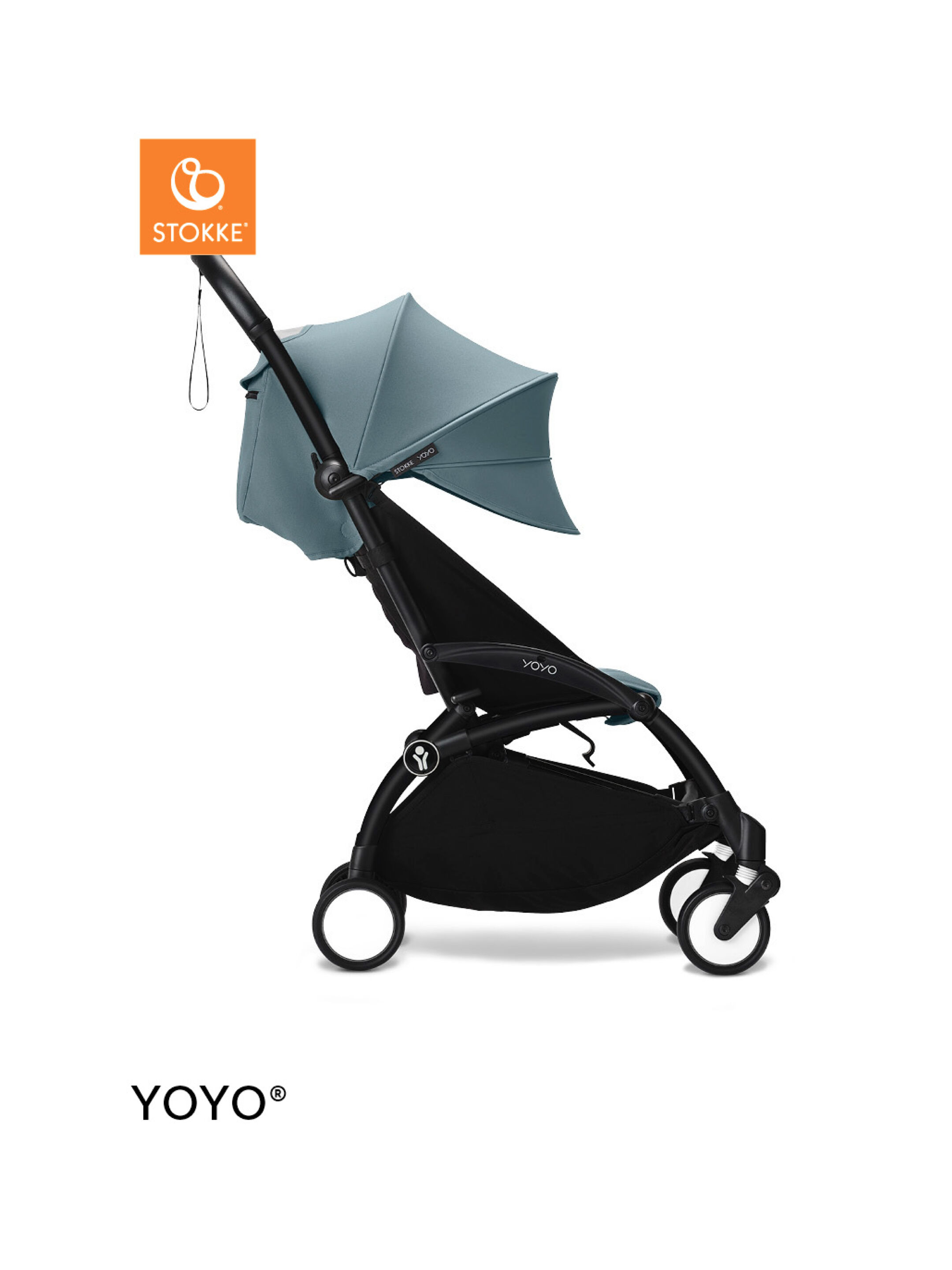 Stokke YOYO3 Black Frame with 6+ Color Pack Aqua (2 Pieces) image number 2