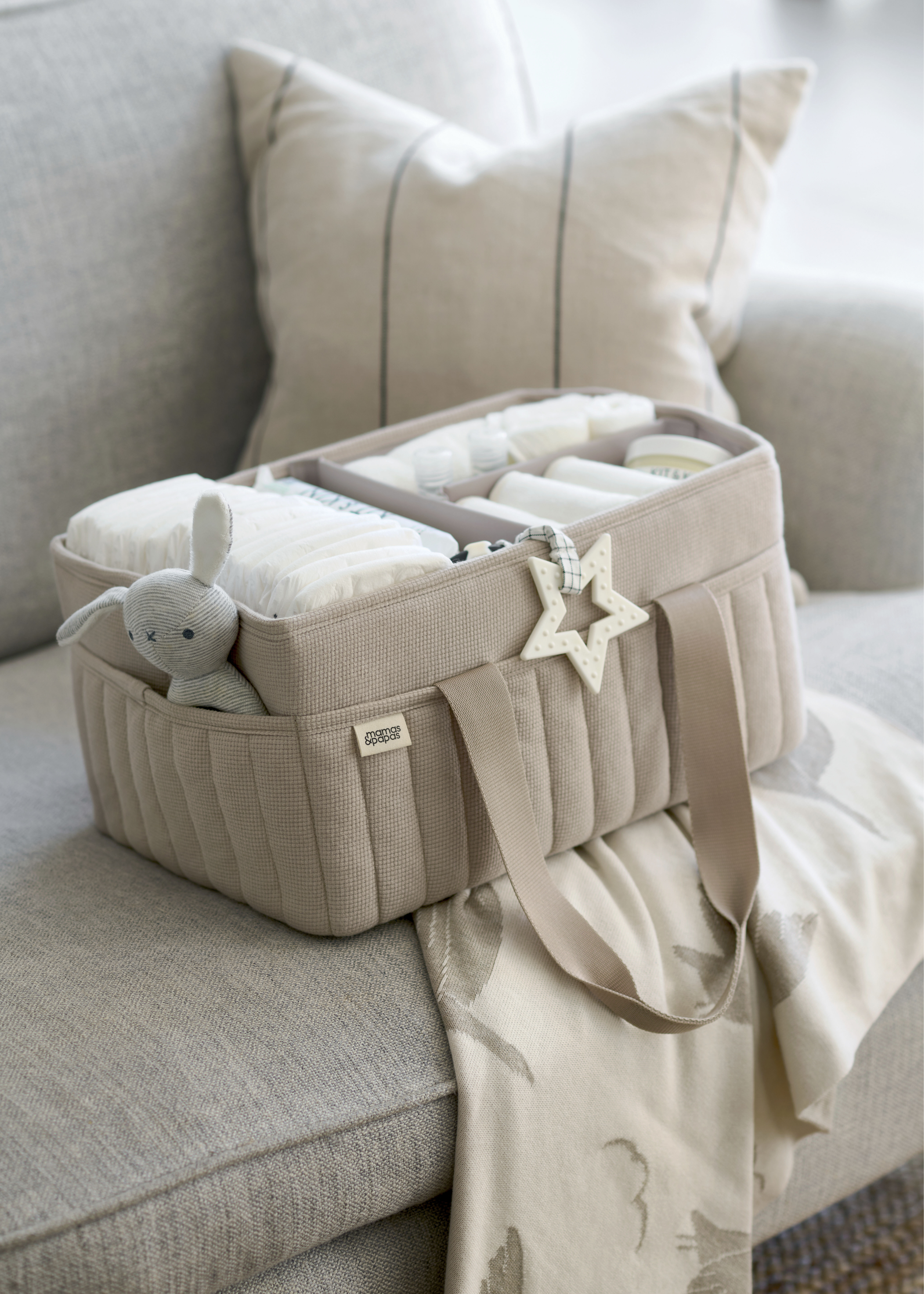 Nappy Caddy - Cashmere Waffle