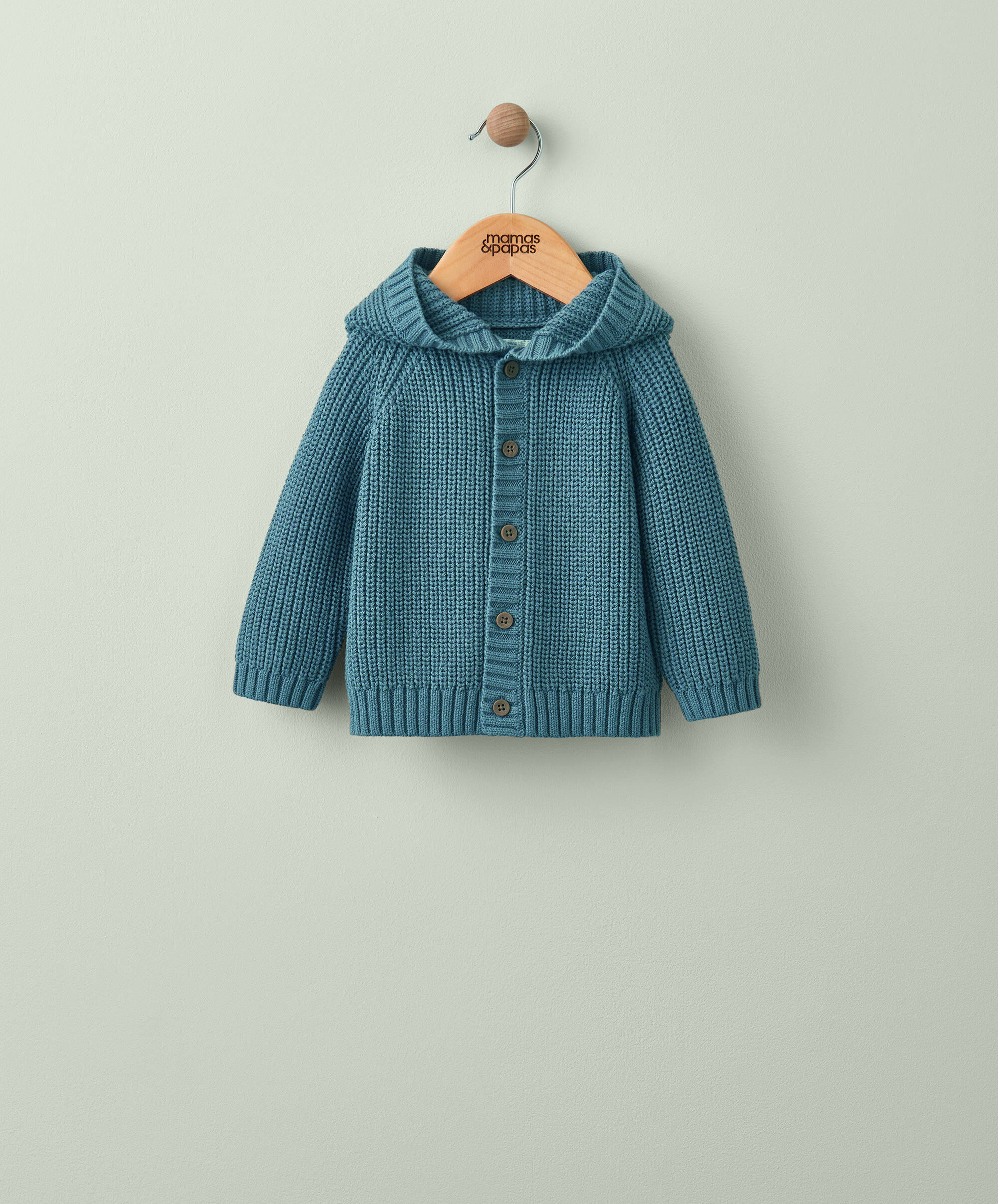 Hooded Knit Cardigan image number 1