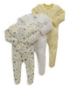 Vegetable Jersey Cotton Sleepsuits 3 Pack image number 1