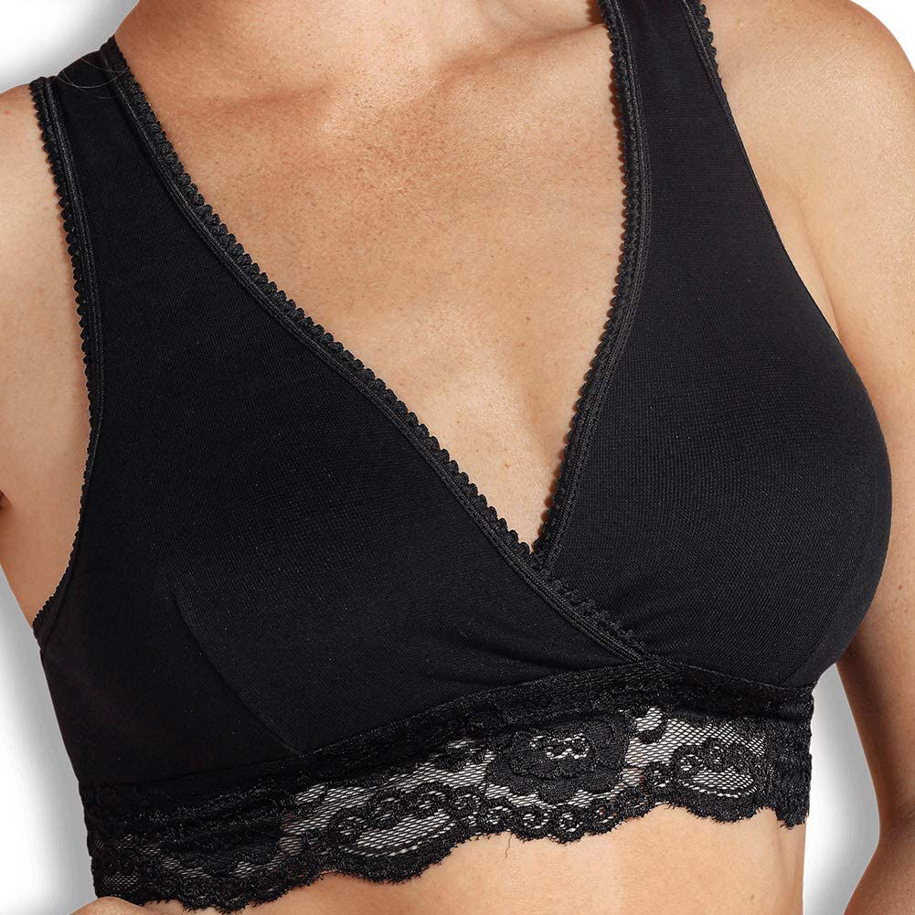 Cariwell Crossover Sleeping & Nursing Bra-S Black image number 5