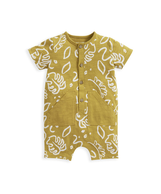 Tropical Palm Shortie Romper image number 2