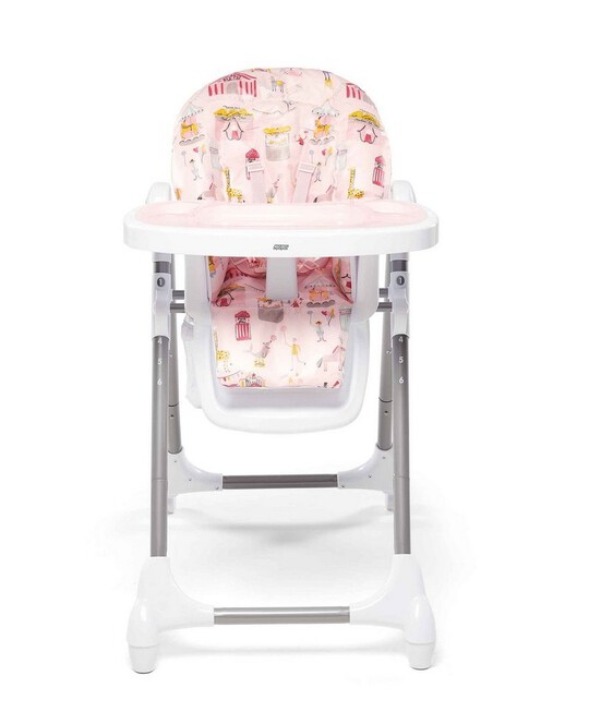 Snax Adjustable Highchair with Removable Tray Insert - Circus Pink image number 2