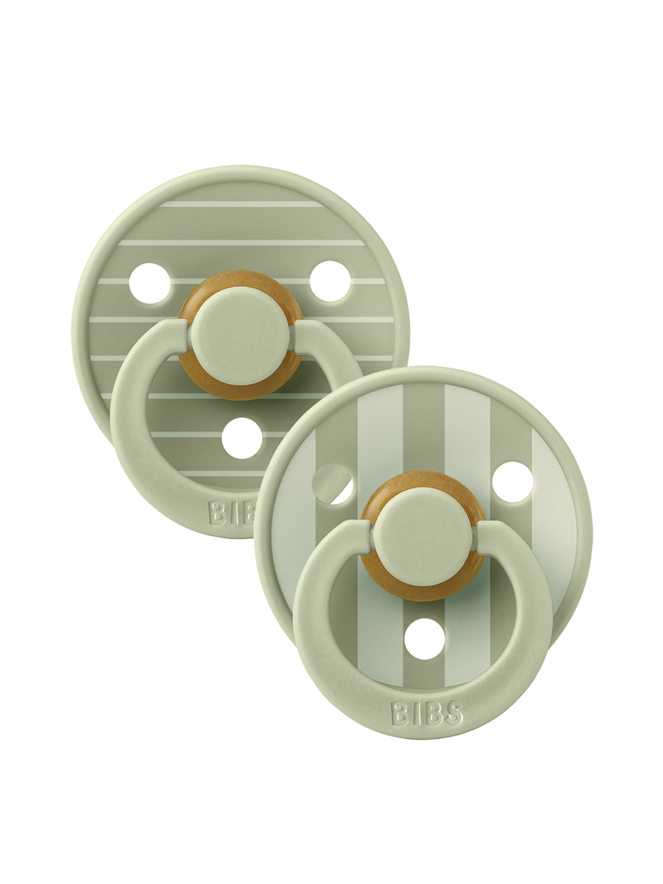 Bibs 2 Pack Colour Pin Latex S2 - Sage Mix (6+ months)