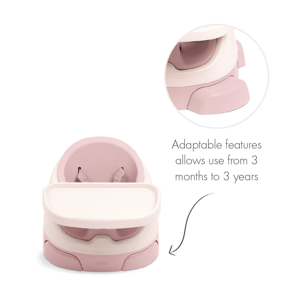 Bug 3-in-1 Floor & Booster Seat with Activity Tray - Blossom image number 4