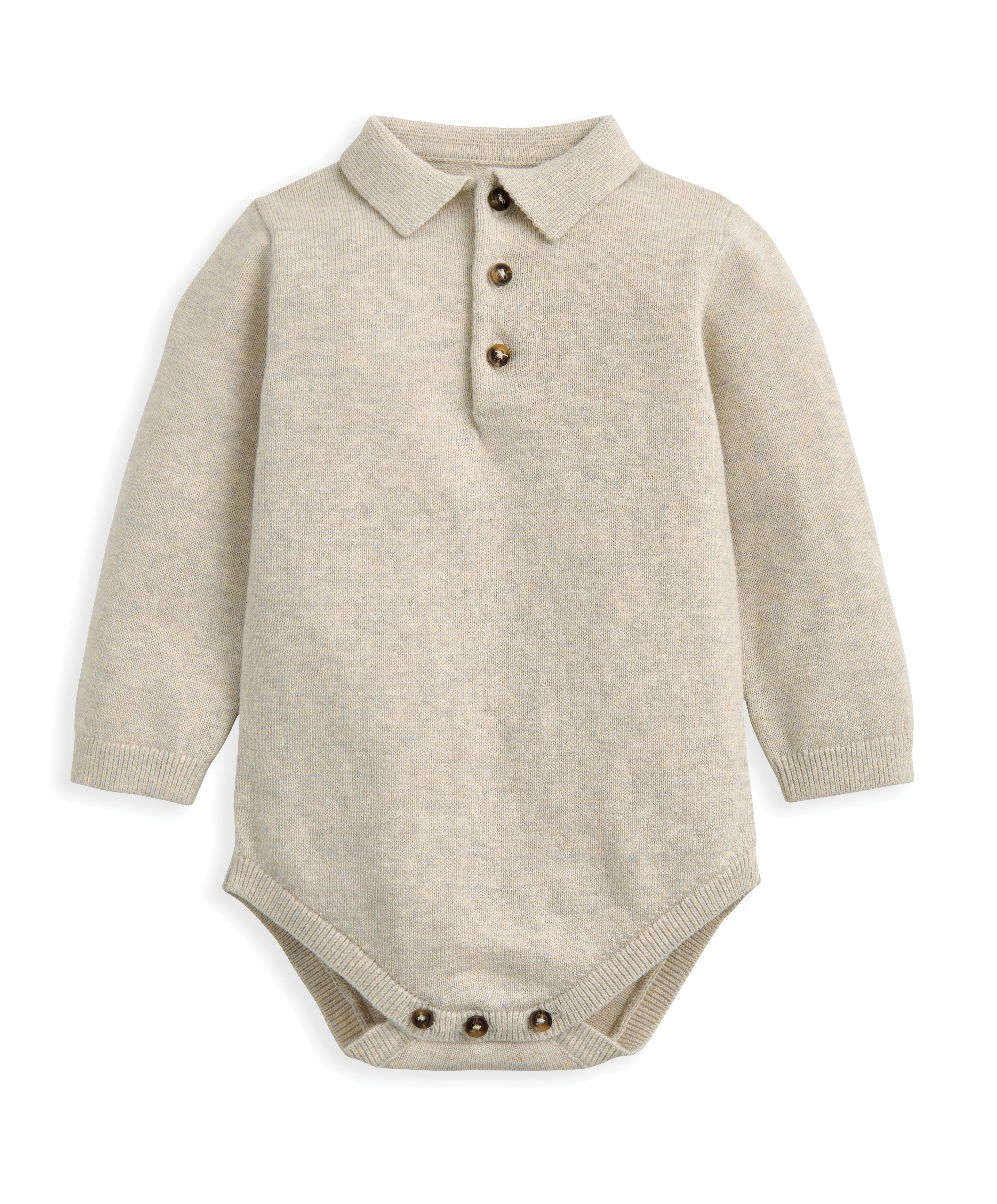 2Pc Camel Knit Polo Set image number 3