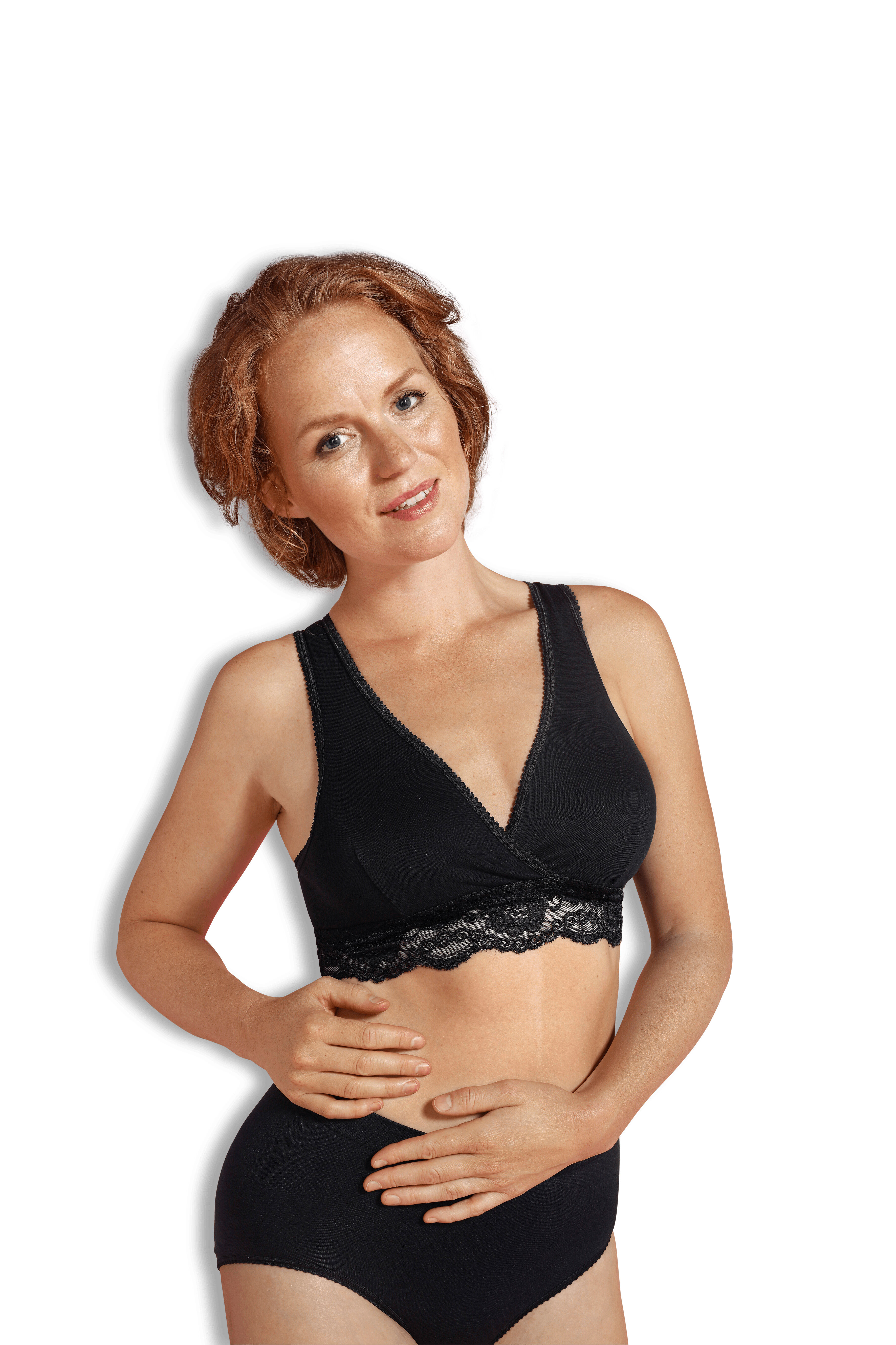 Cariwell Crossover Sleeping & Nursing Bra-S Black image number 2