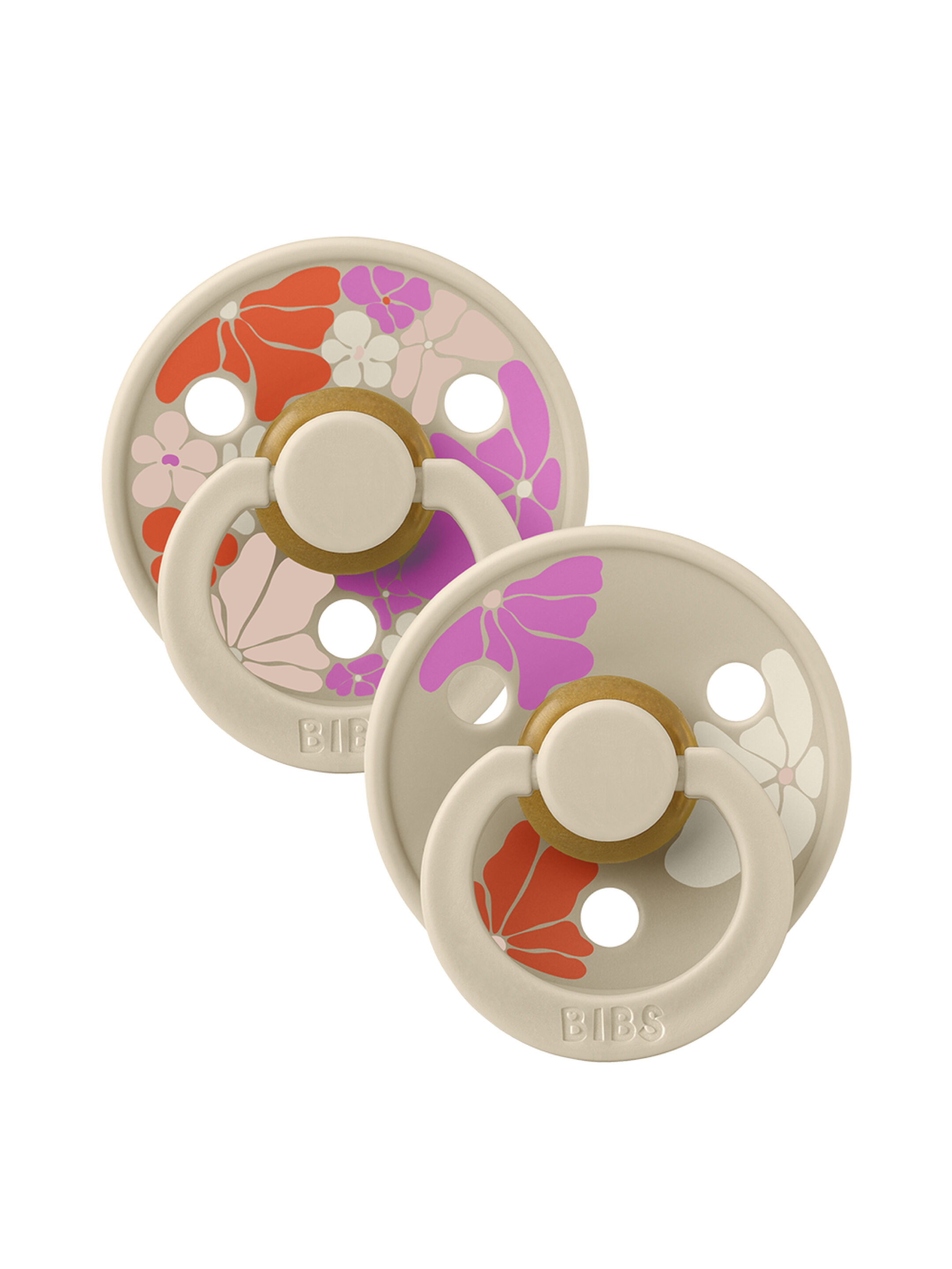 Bibs 2 Pack Colour Morning Bloom Latex S1 - Vanilla Mix (0+ months) image number 1