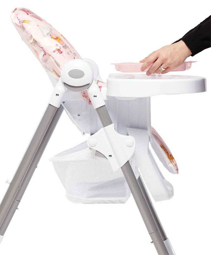 Buy Snax Adjustable Highchair with Removable Tray Insert Circus Pink