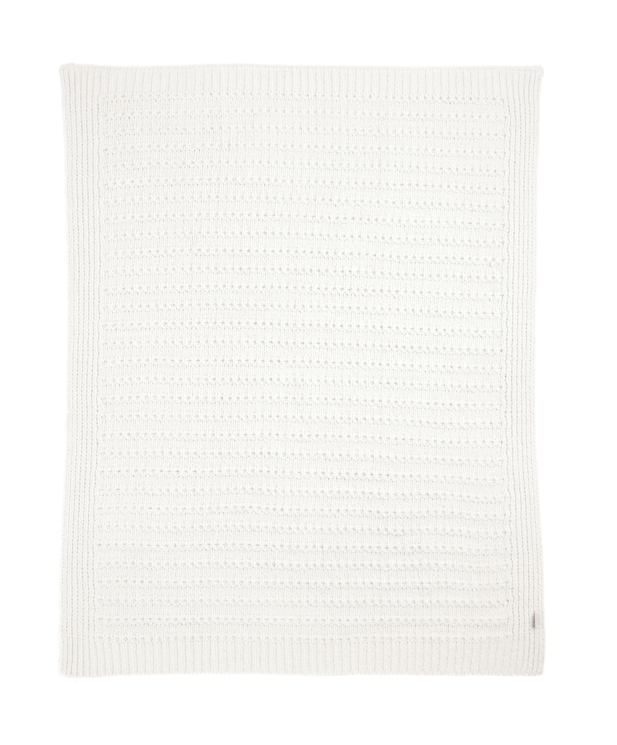 Chenille Blanket - White Stripe image number 5