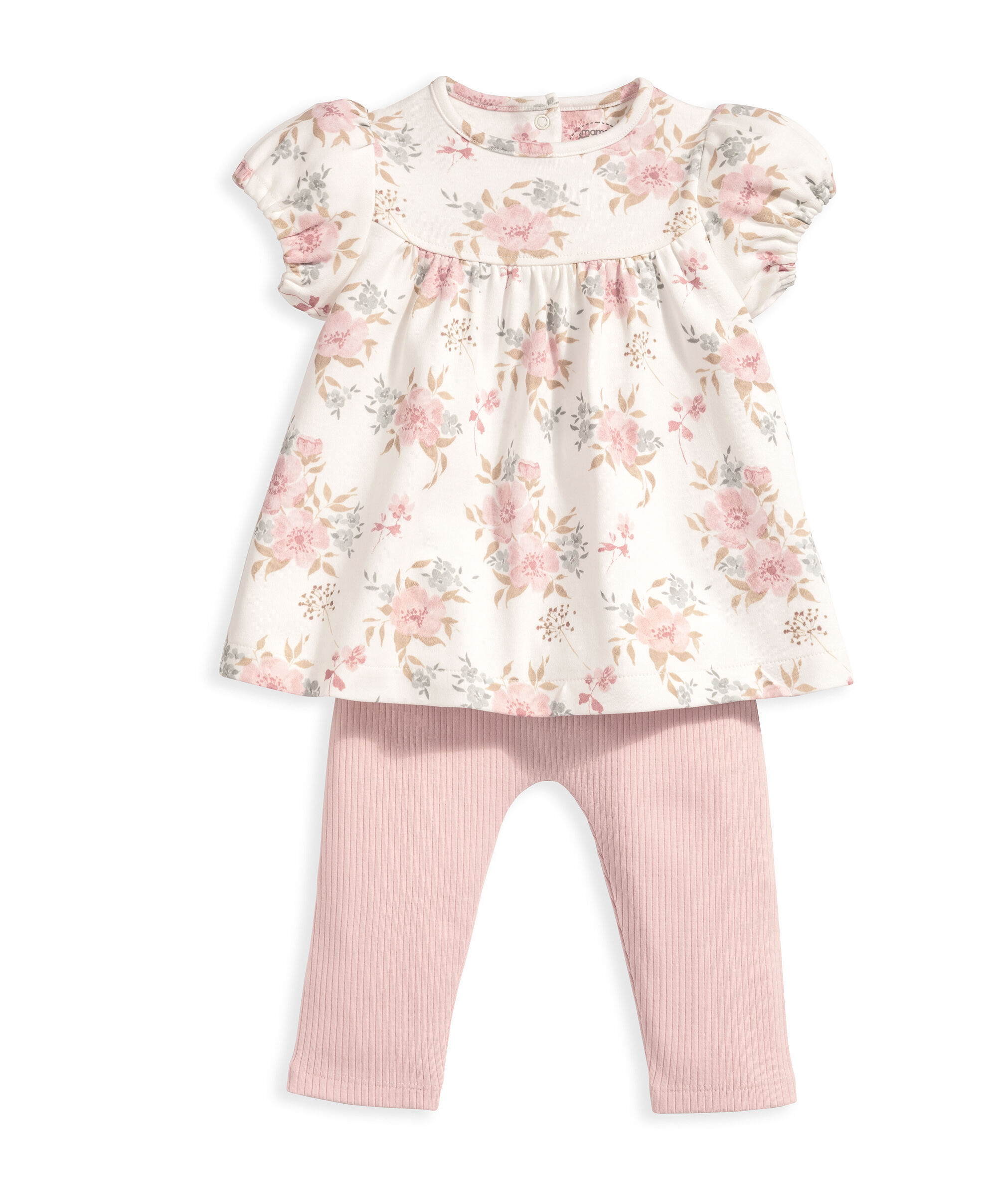 Floral T-Shirt & Leggings Outfit Set image number 2