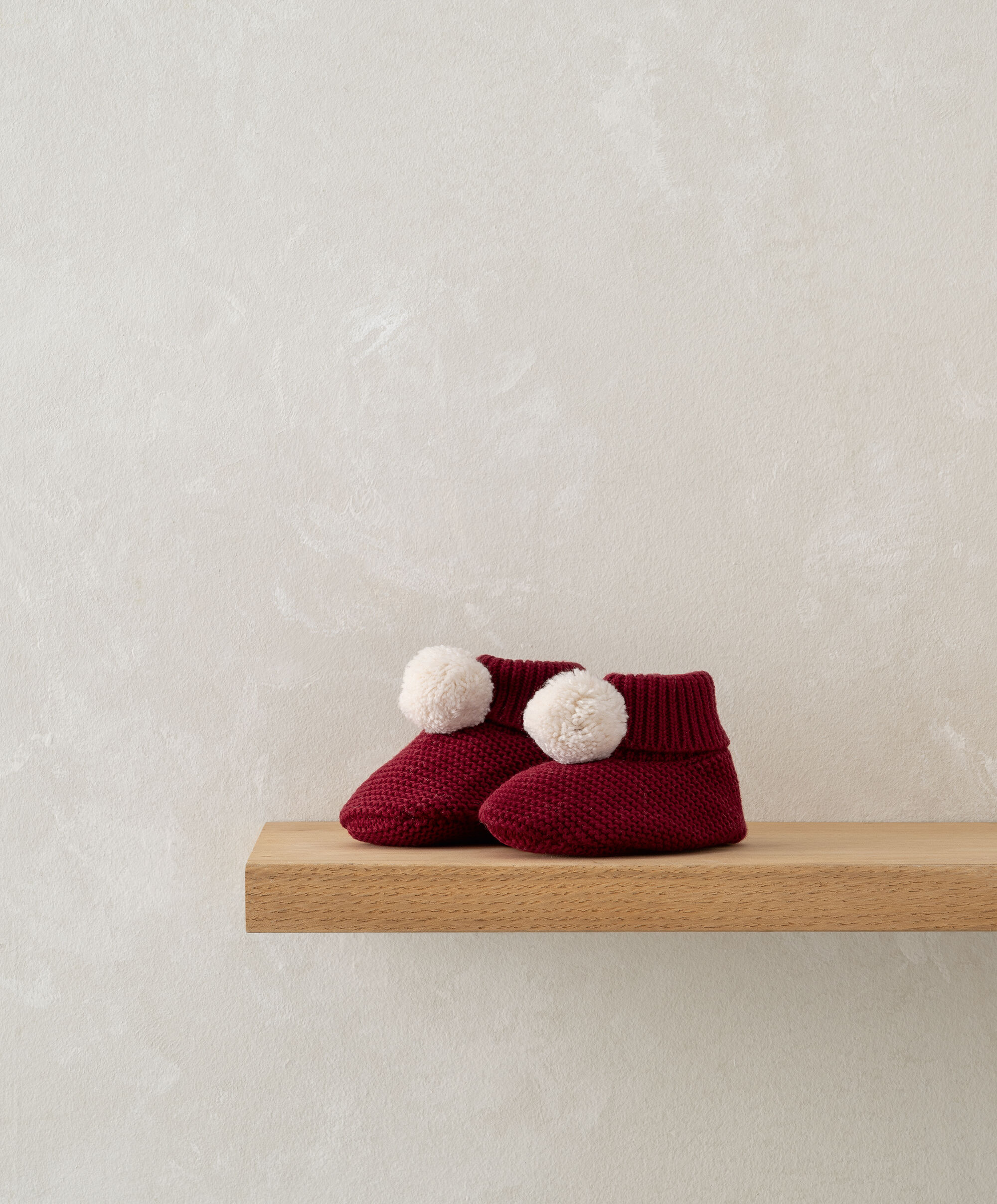 Red Pom Pom Booties image number 4