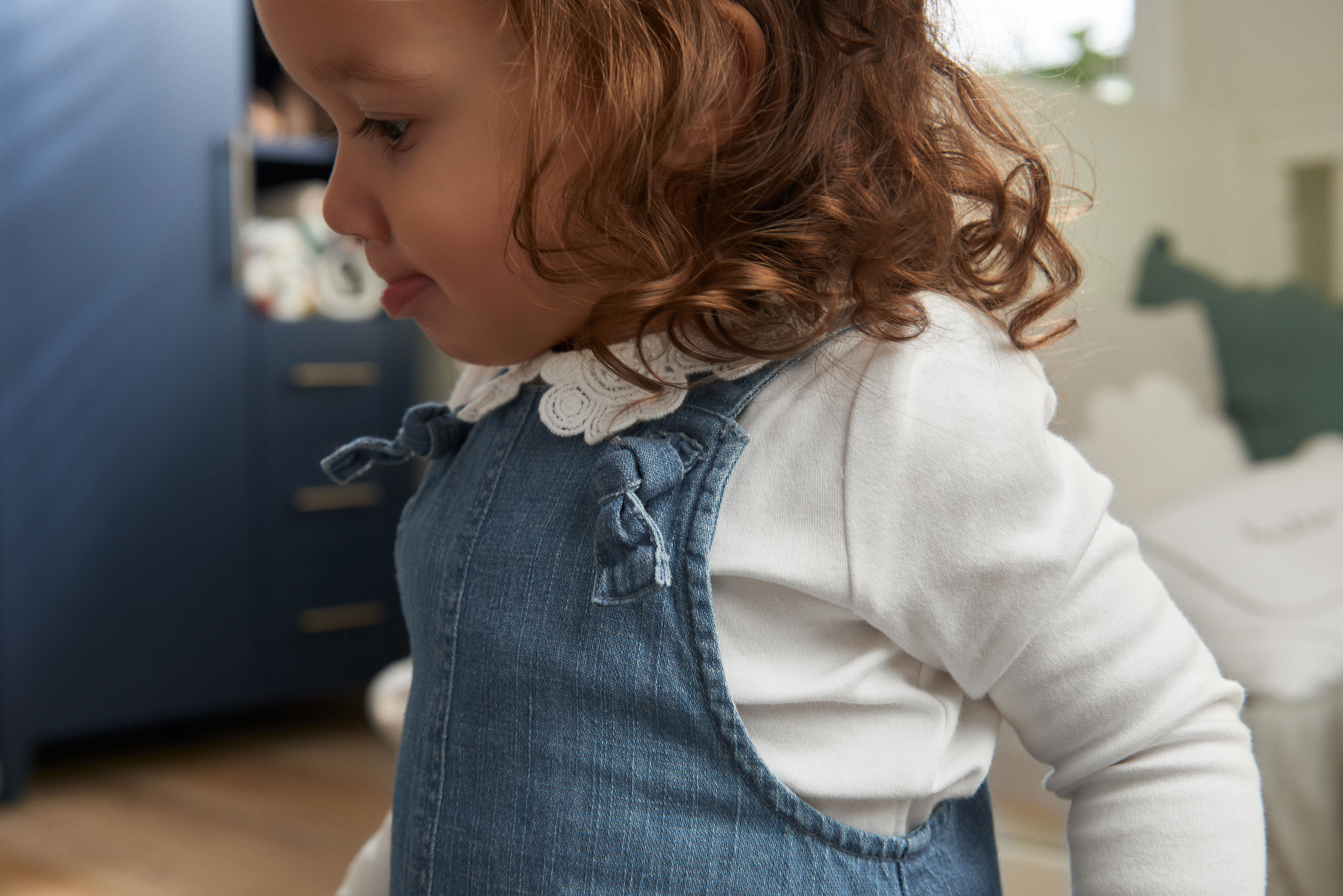 Denim Pinny Dress image number 6