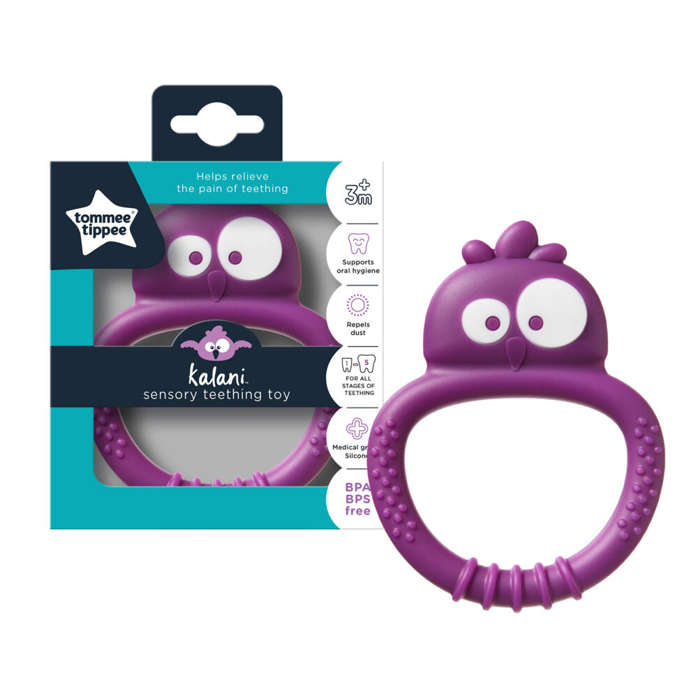 Tommee Tippee Kalani Mini Teether, Sensory Teething Toy (3 months+) image number 1