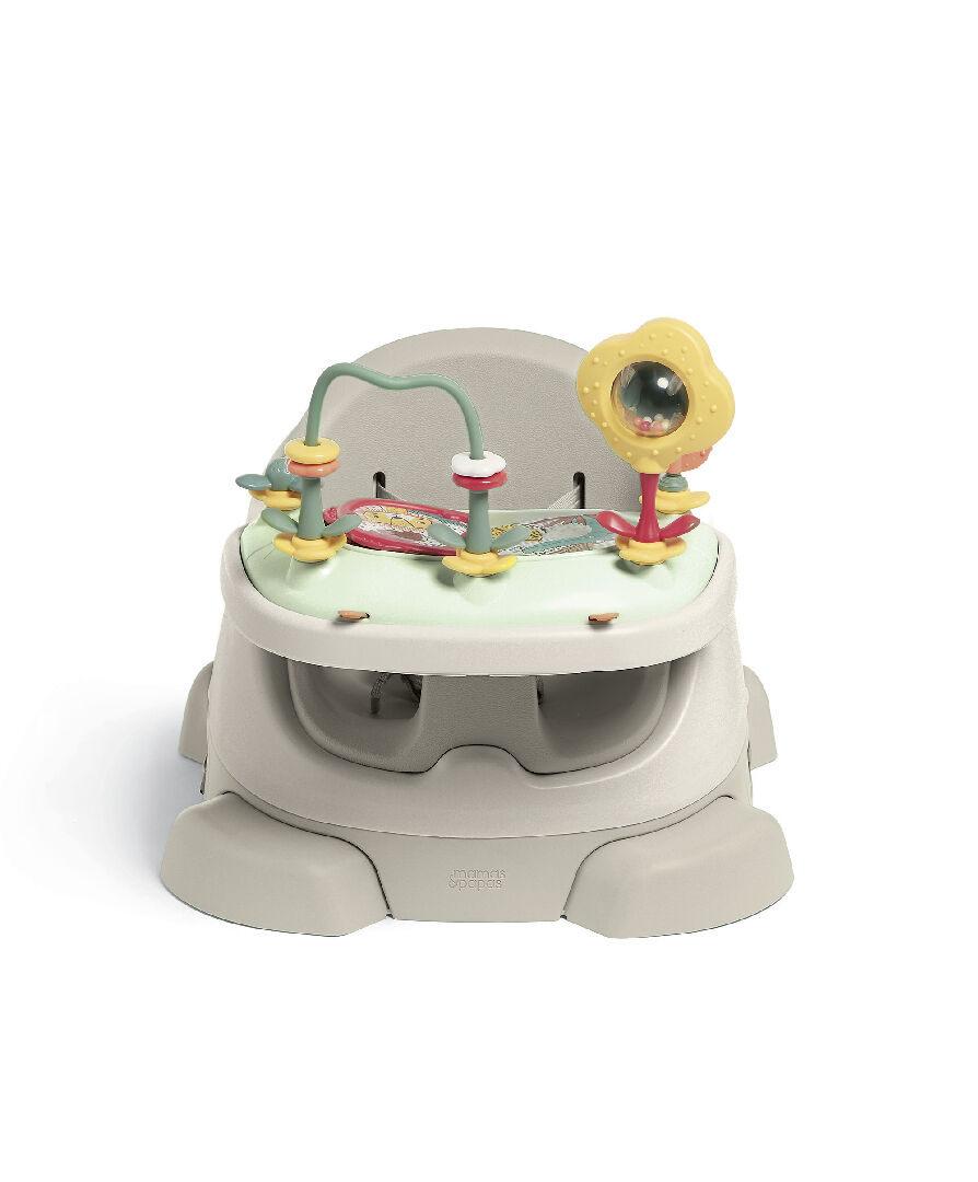 Bug 3-in-1 Floor & Booster Seat with Activity Tray - Clay