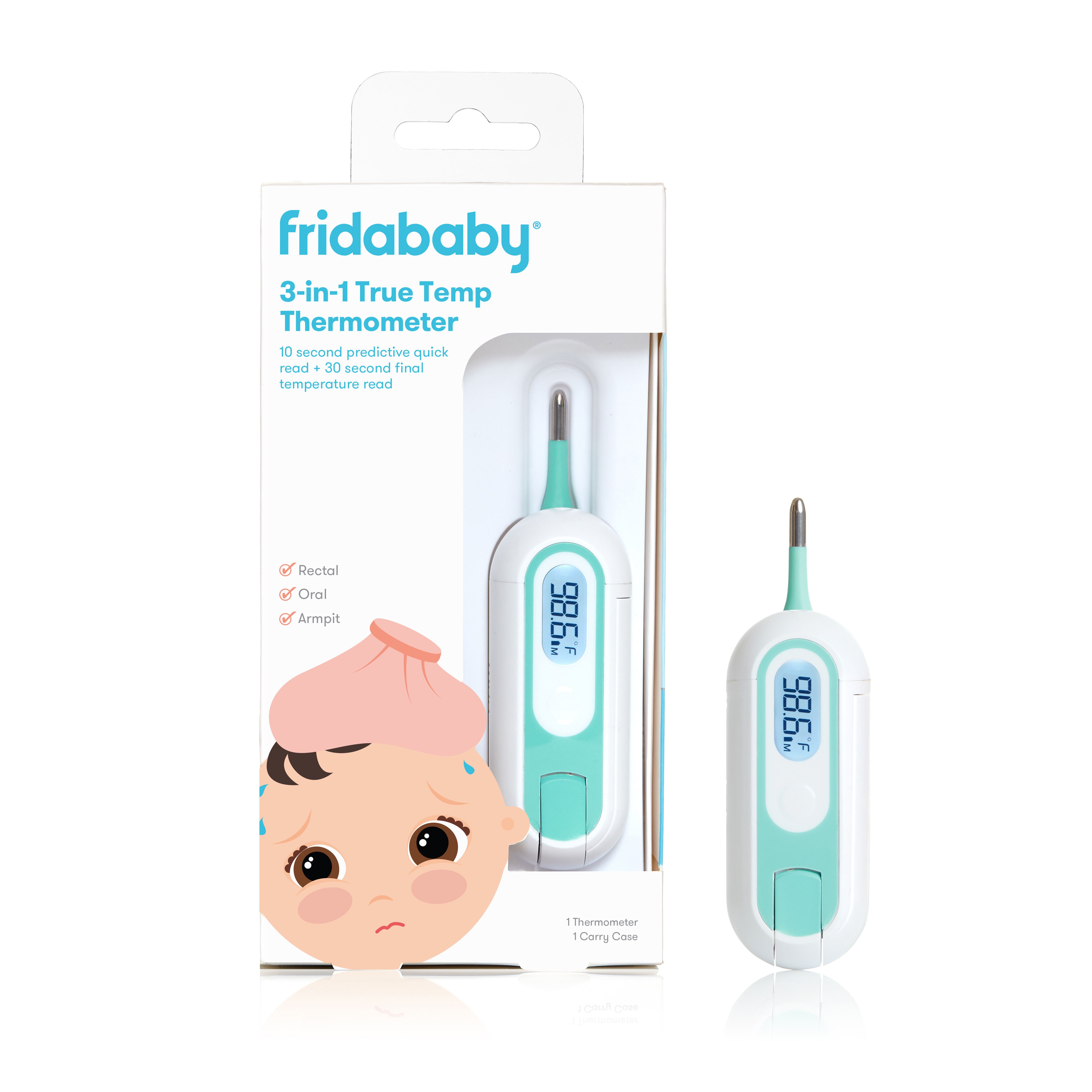 3-in-1 True Temp Thermometer by Frida (CR2032 Battery) image number 17