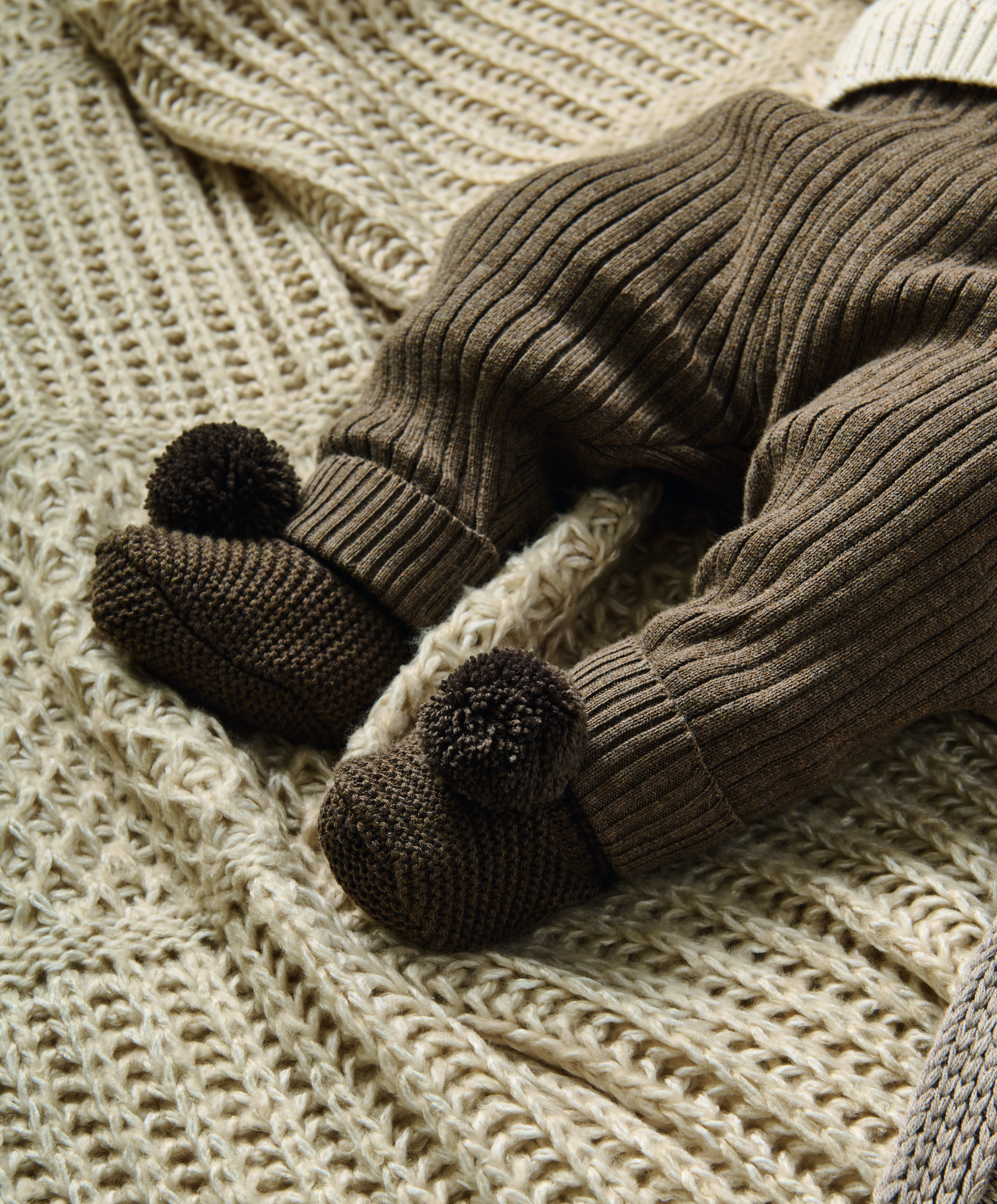 Chocolate Pom Booties image number 3