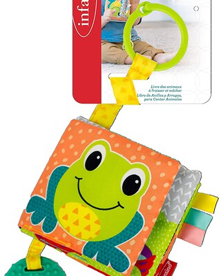 INFANTINO LINK & CRINKLE ANIMAL COUNTING BOOK