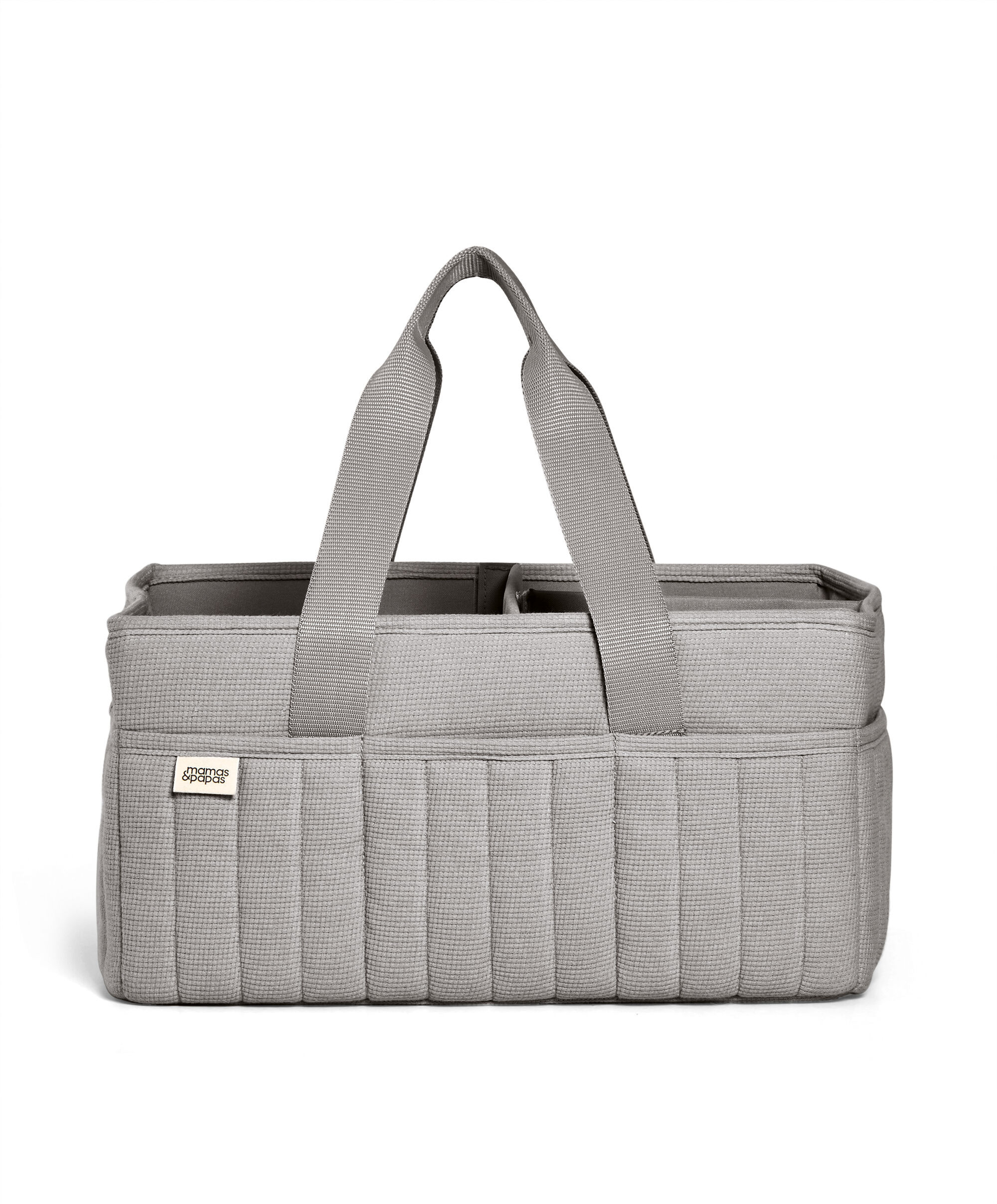Nappy Caddy - Soft Grey Waffle image number 2