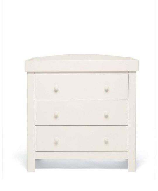 Dover 3 Drawer Dresser & Changer Unit - White image number 4