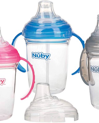 Nuby Twin Handle Soft Spout Cup made with Tritan- 240ml