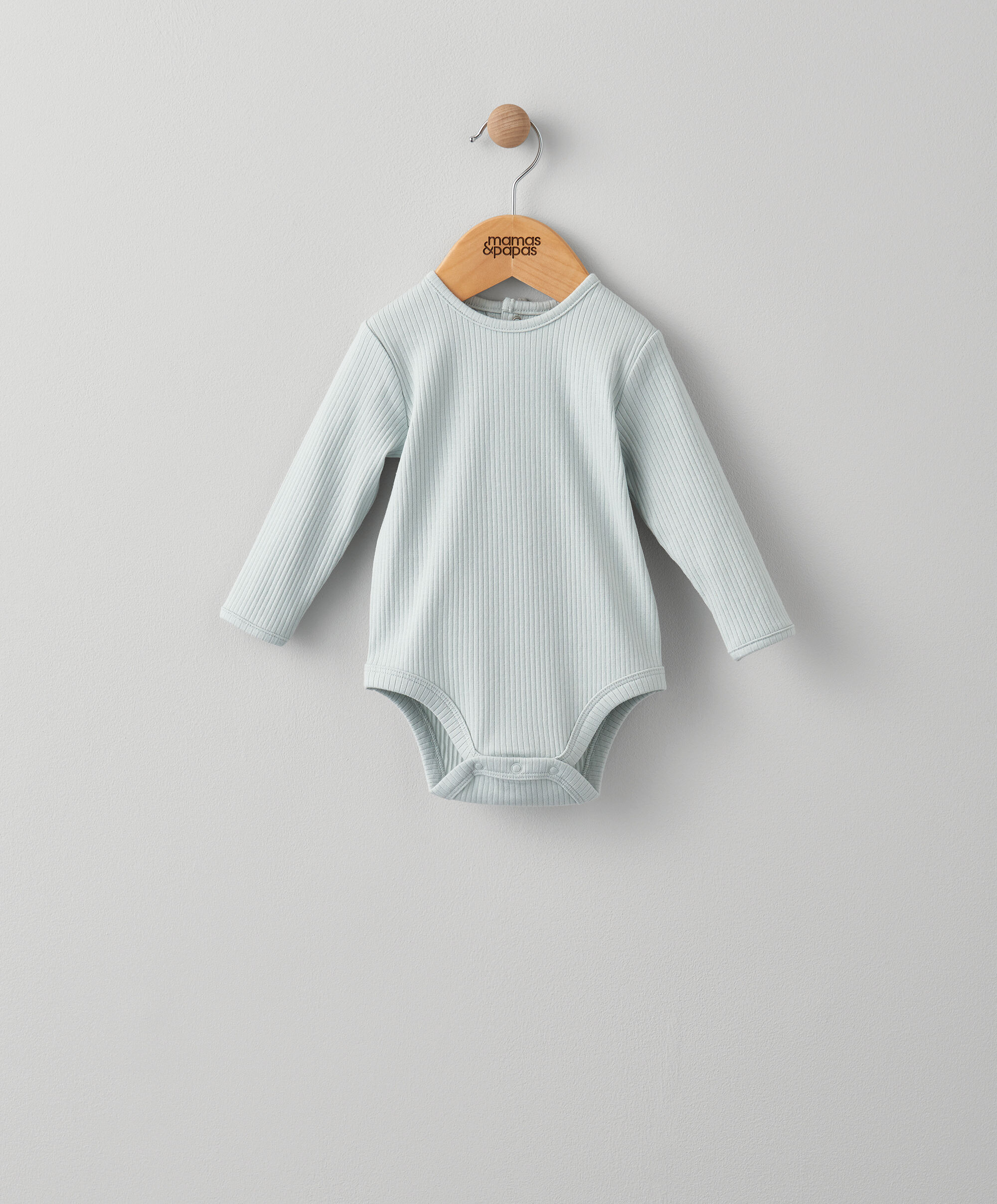 Basics Blue Rib Bodysuit image number 4