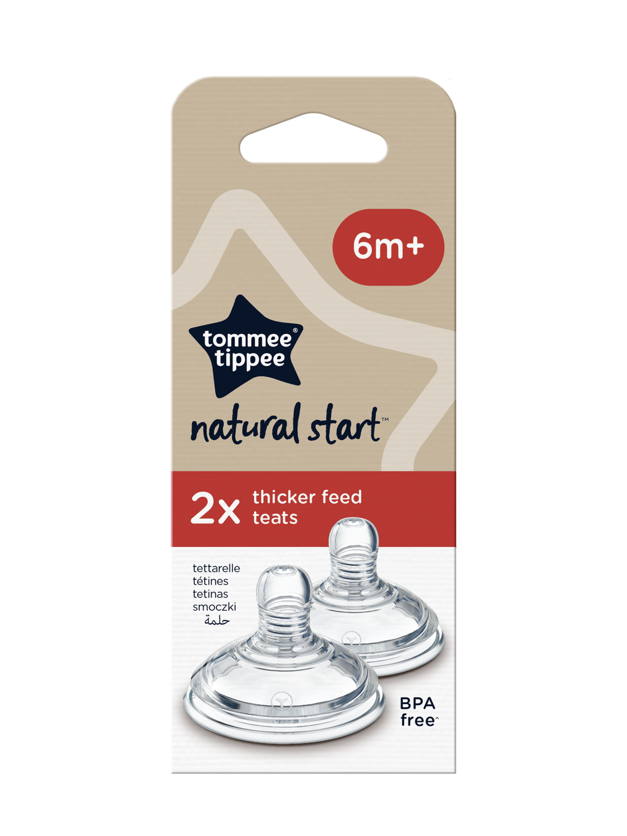 Tommee Tippee Natural Start Thick Feed Teat (Pack of 2)