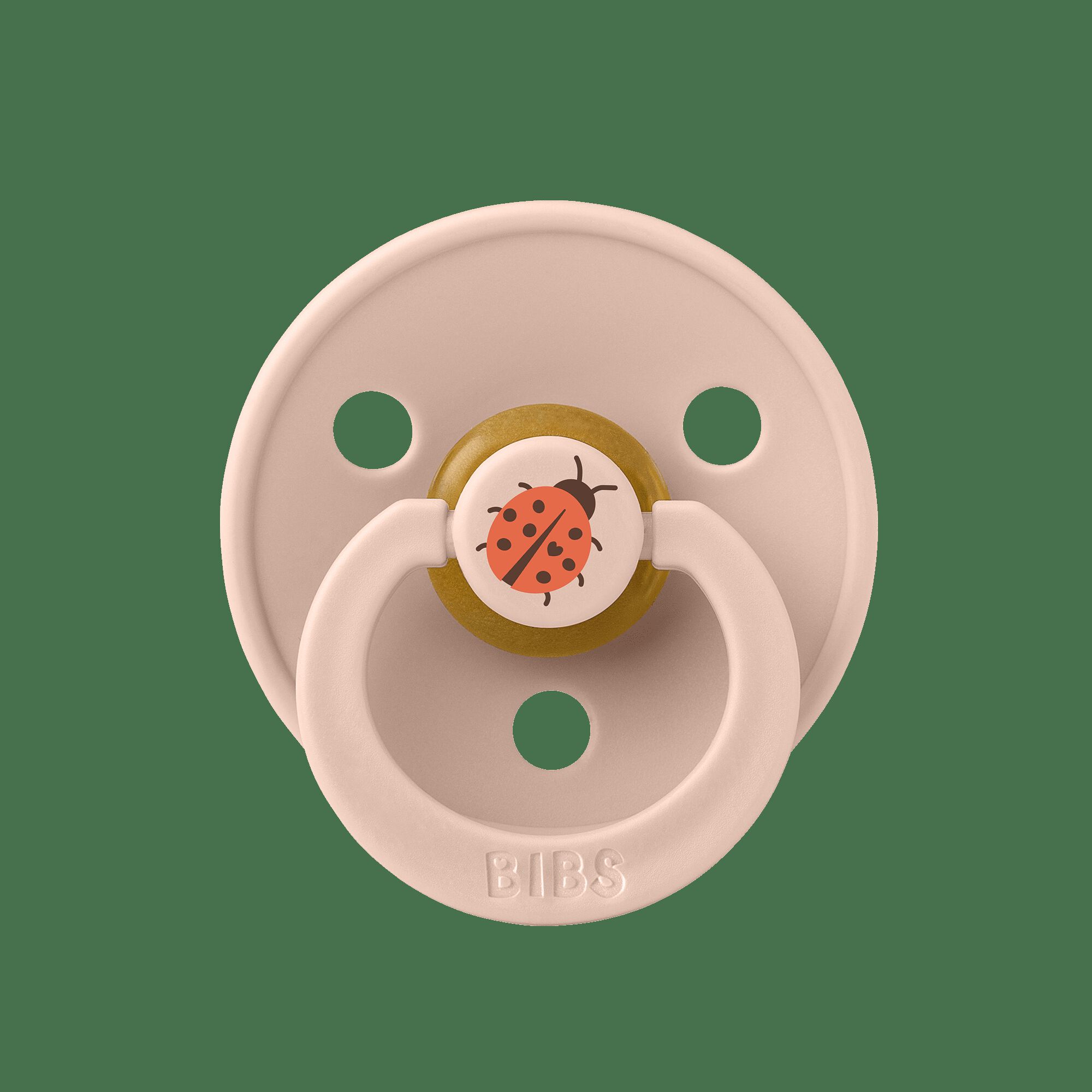 BIBS Pacifier Studio Colour 2 PACK Ladybug Latex Size 2 Blush Mix image number 7