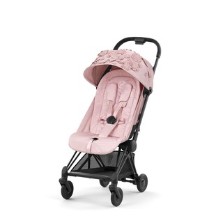 Cybex Coya Simply Flowers - Blush Pink with Matte Black Frame