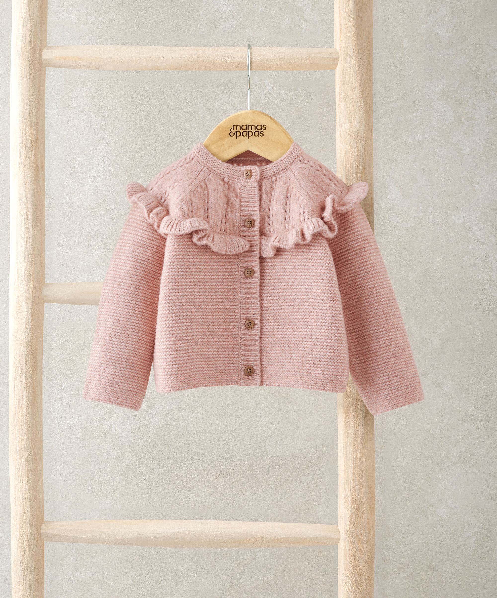 Soft Pink Knitted Cardigan