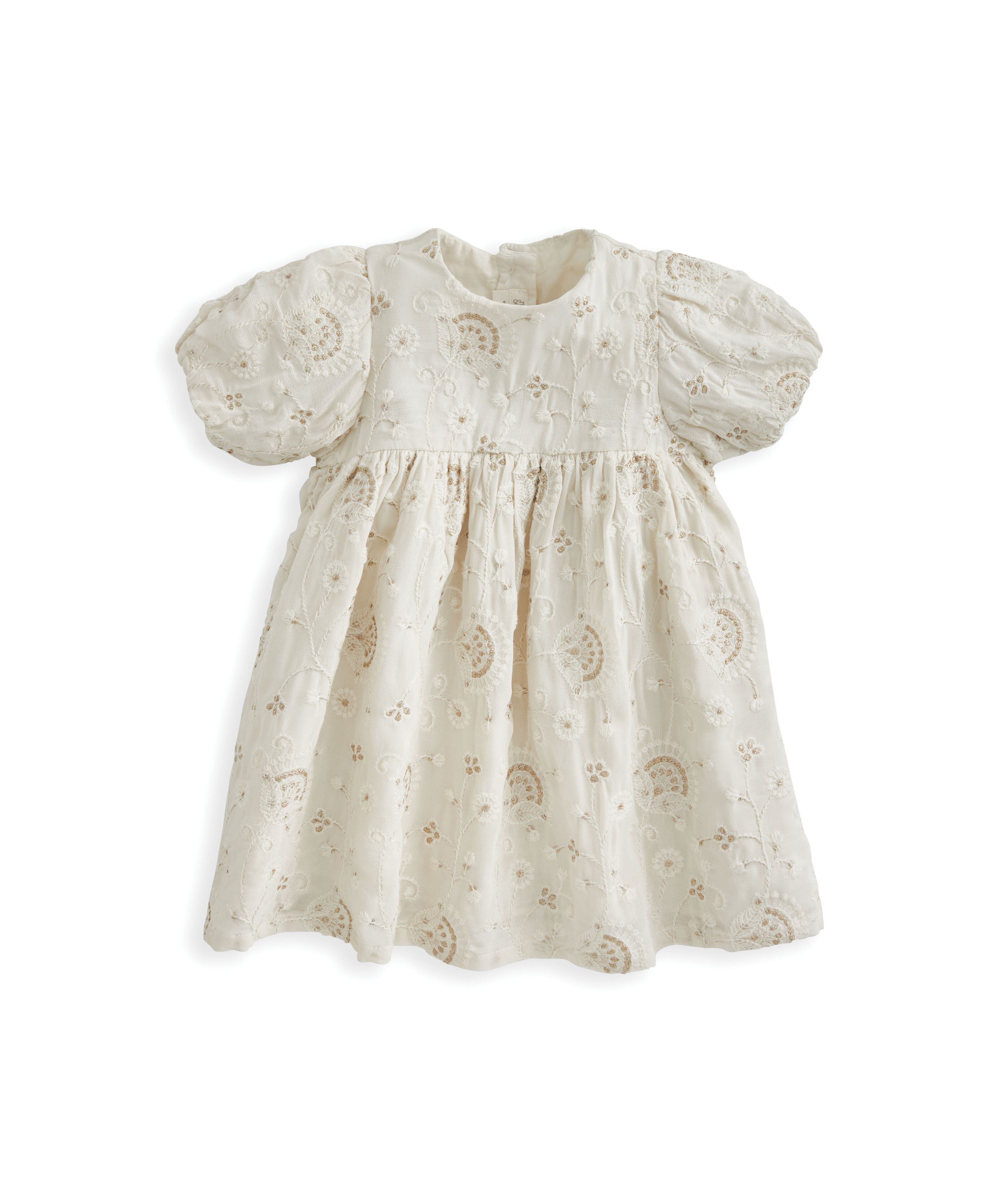 Embroidered Puff Sleeve Dress image number 2