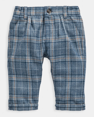 Blue Check Trousers