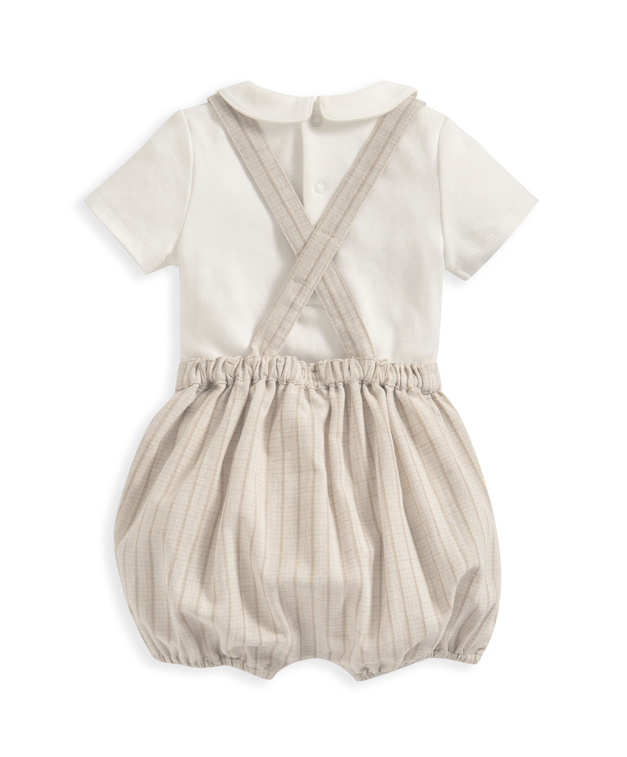 Stripe Dungaree and Bodysuit - 2 Piece Set image number 3