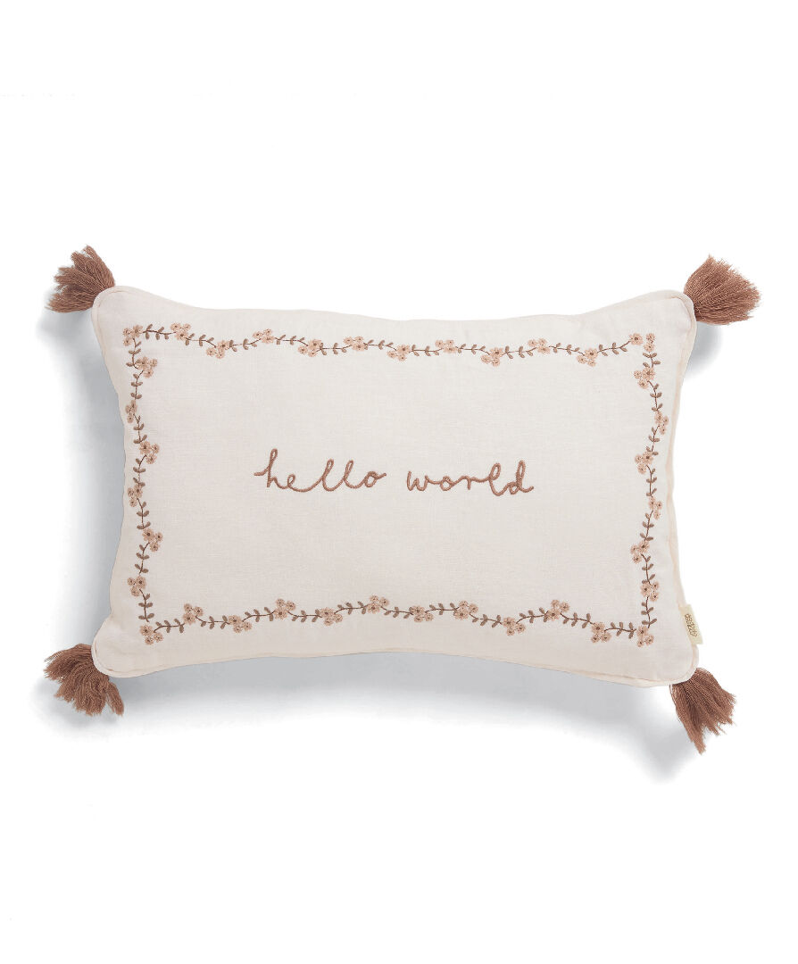 Welcome to the World Cushion - Wildflower