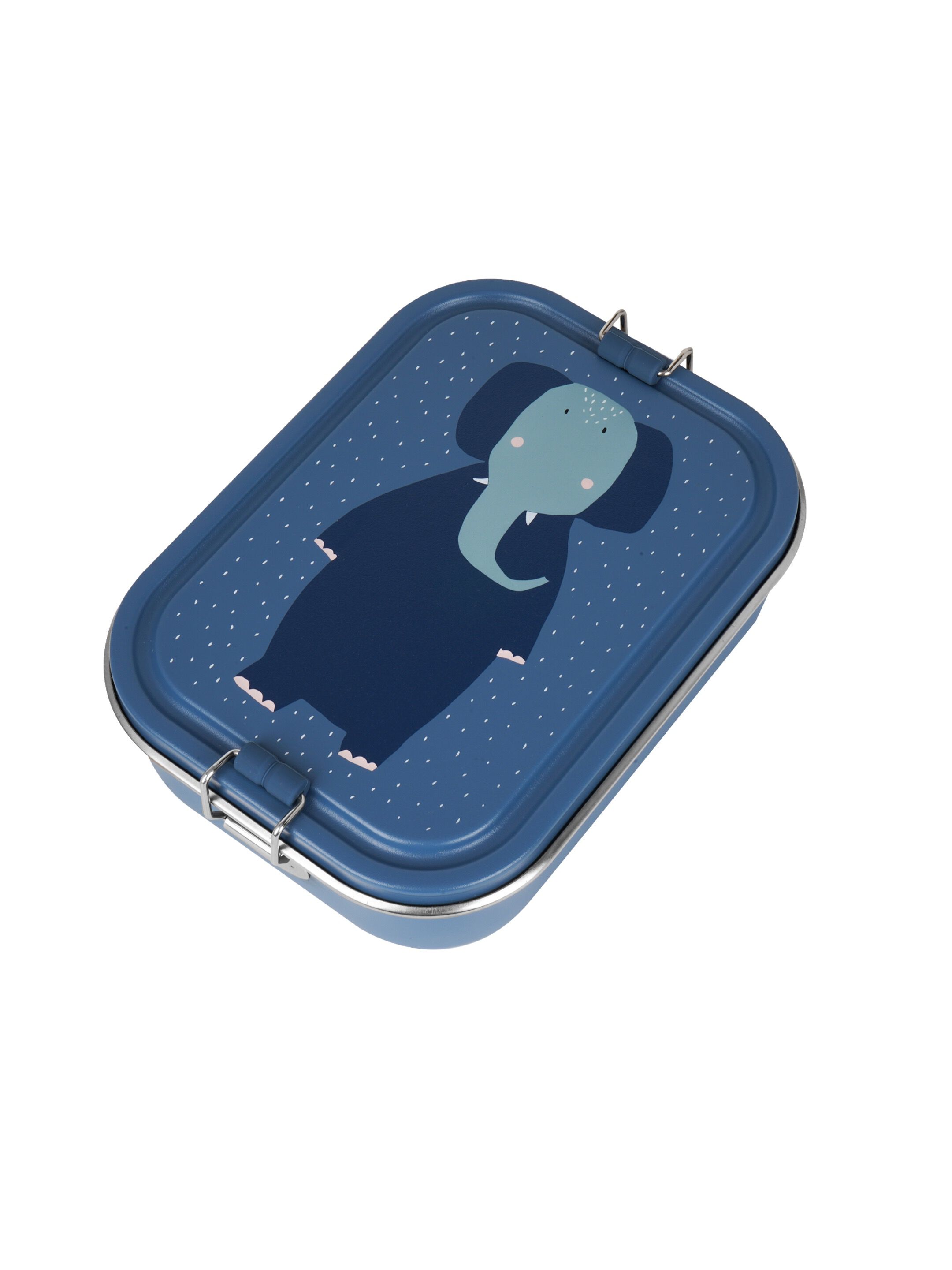 Trixie Lunch Box Large Mrs. Elephant Stainless Steel - Blue image number 1