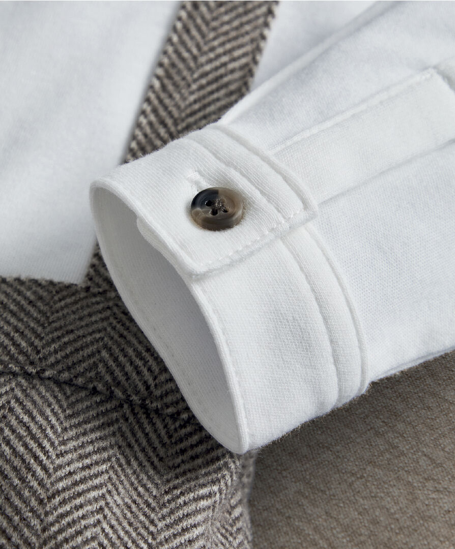 Herringbone Mock Romper image number 4