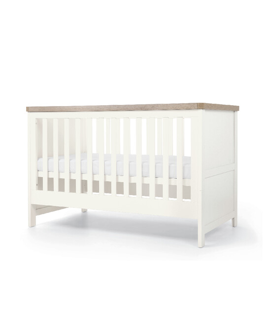 Keswick Baby Cot Bed White Oak image number 2