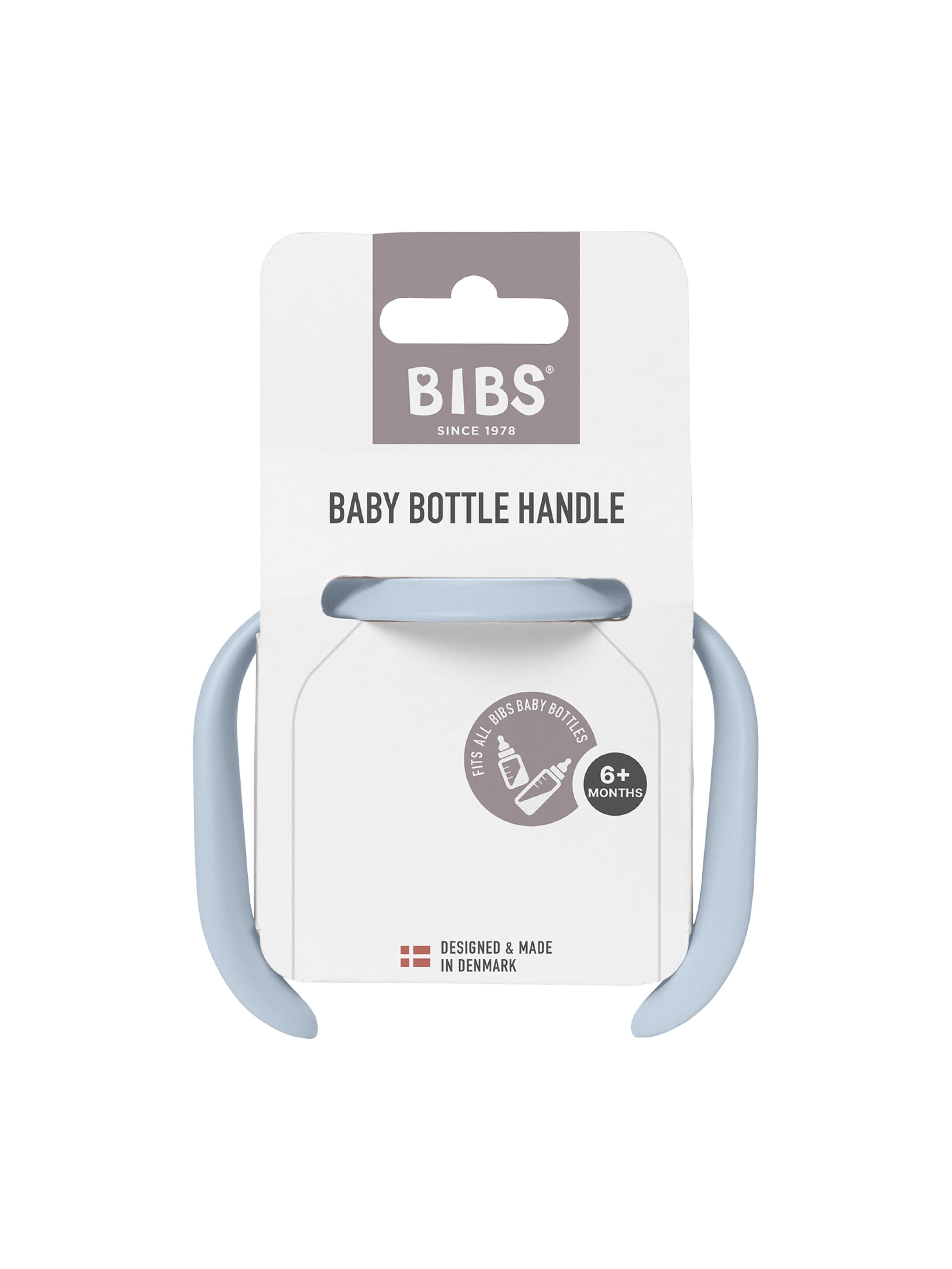 BIBS Baby Bottle Handle Baby Blue image number 1