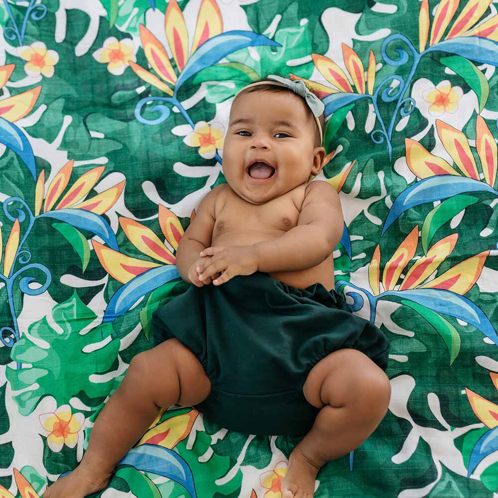 Tommy Lise Muslin Swaddle - Lush Garden (120x120cm) image number 3