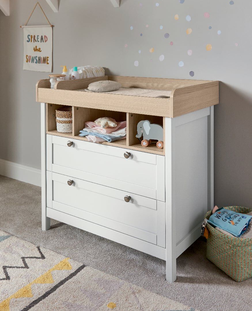 Oak changing table discount