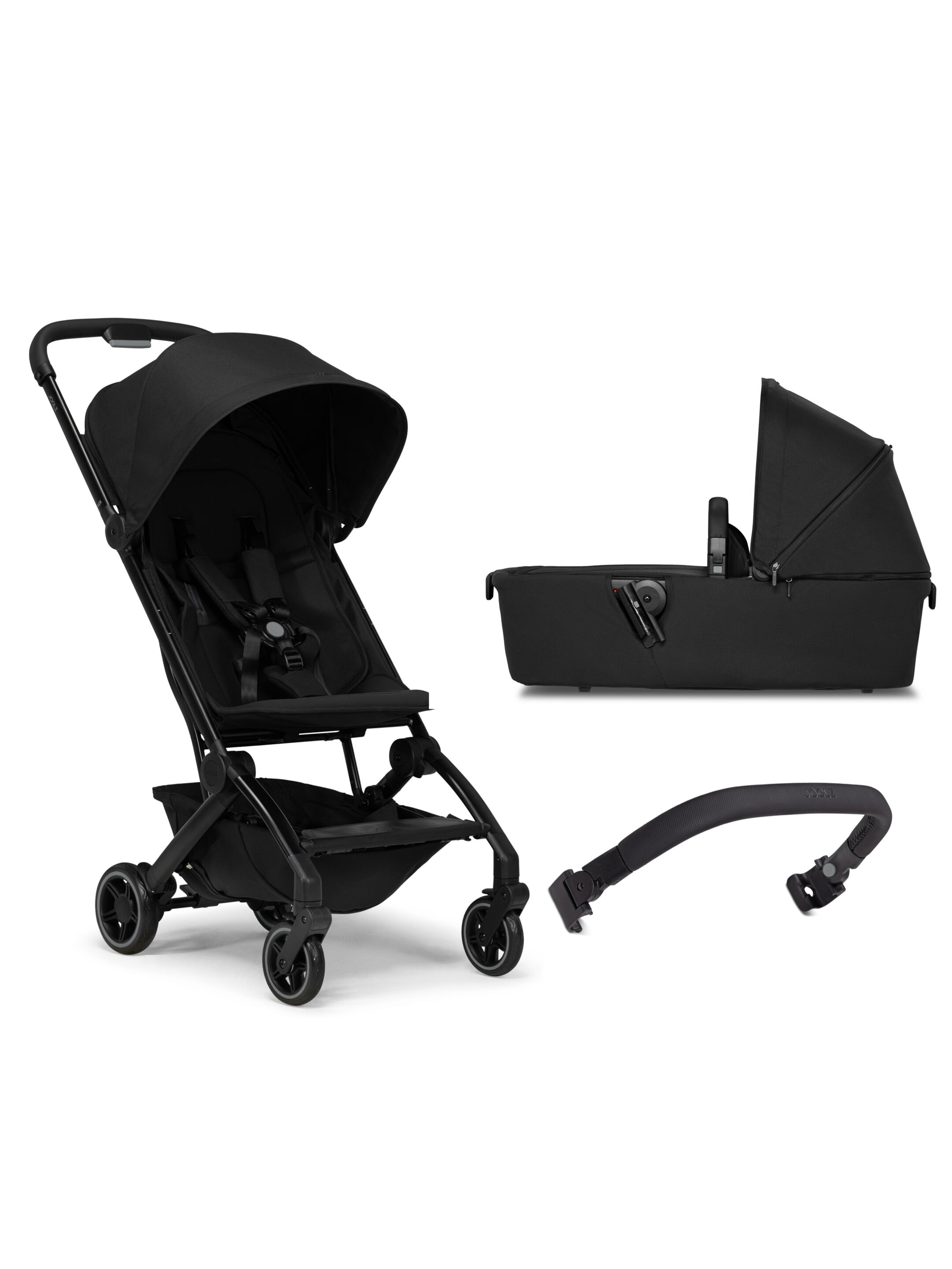 Joolz Aer Stroller with Carrycot Bundle and Bumper Bar (3 Pieces) - Black