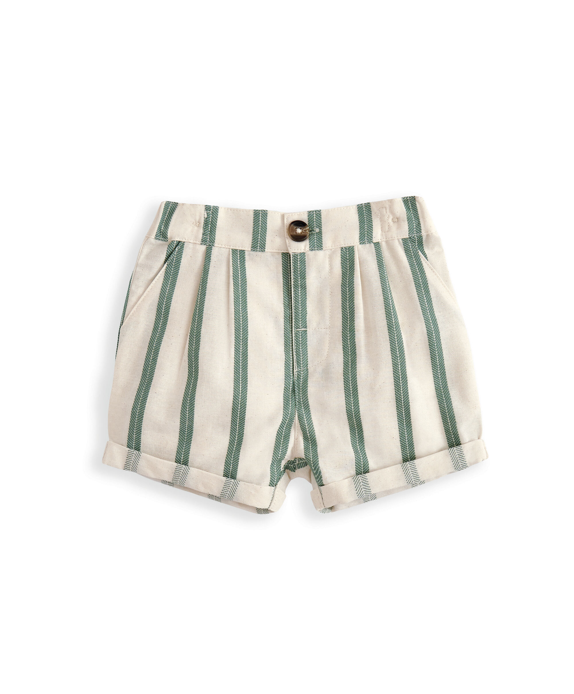 Green Shirt & Shorts Outfit Set image number 4